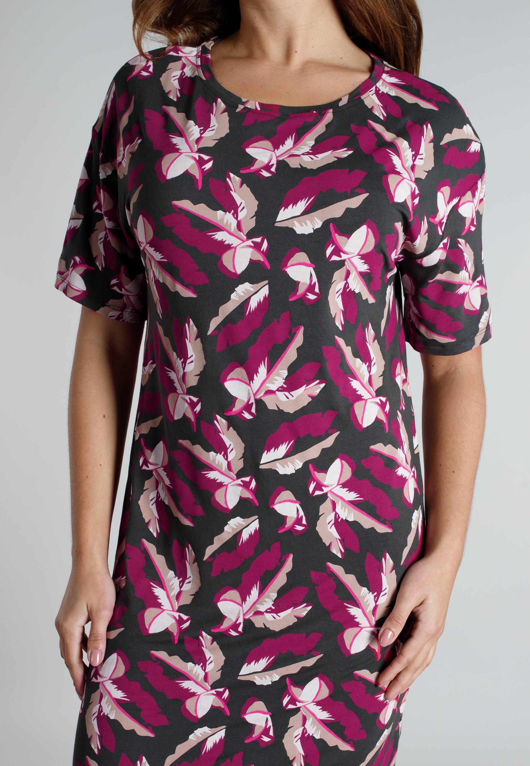 TOM TAILOR Nachthemd atmungsaktiv, Viskosemix