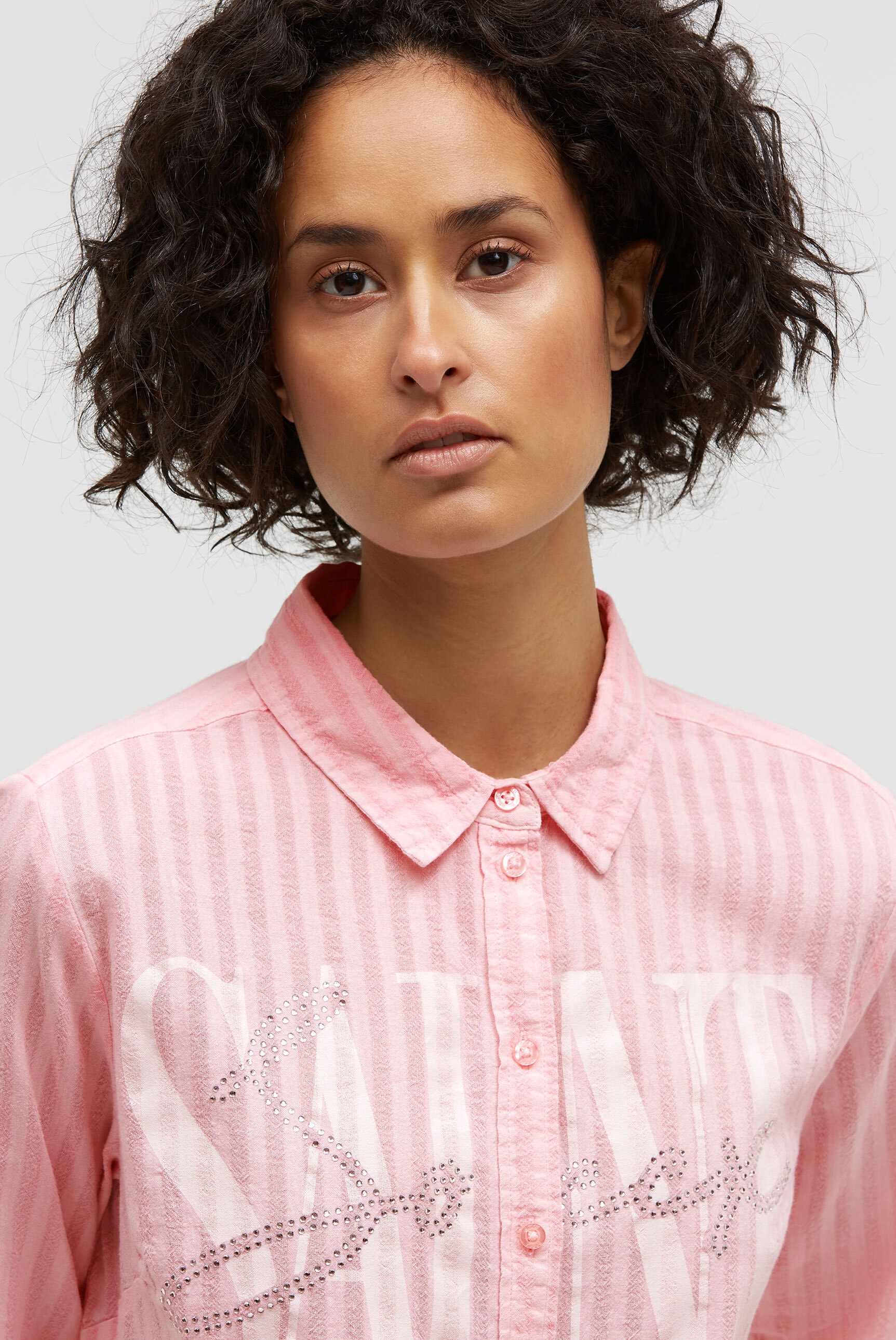 SOCCX Langarmbluse aus Baumwolle