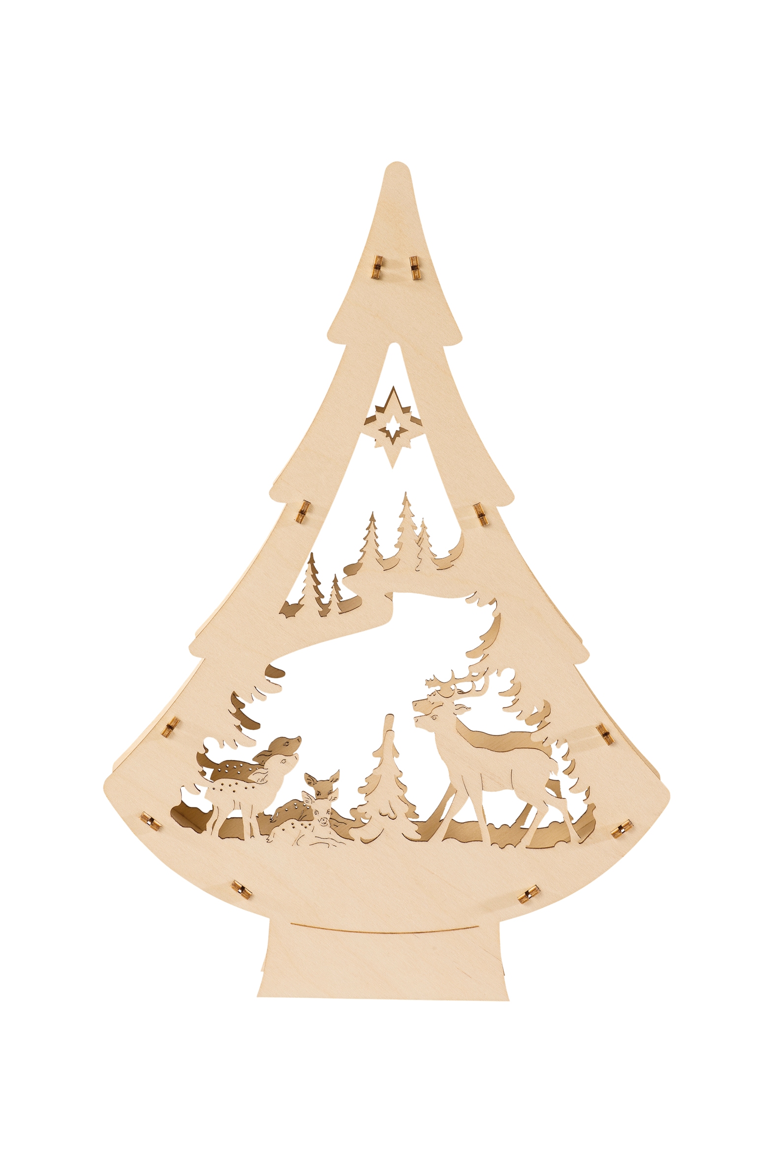 SAICO Original LED Schwibbogen "LED-Lichterbaum, Rehe im Wald" für Batterie günstig online kaufen