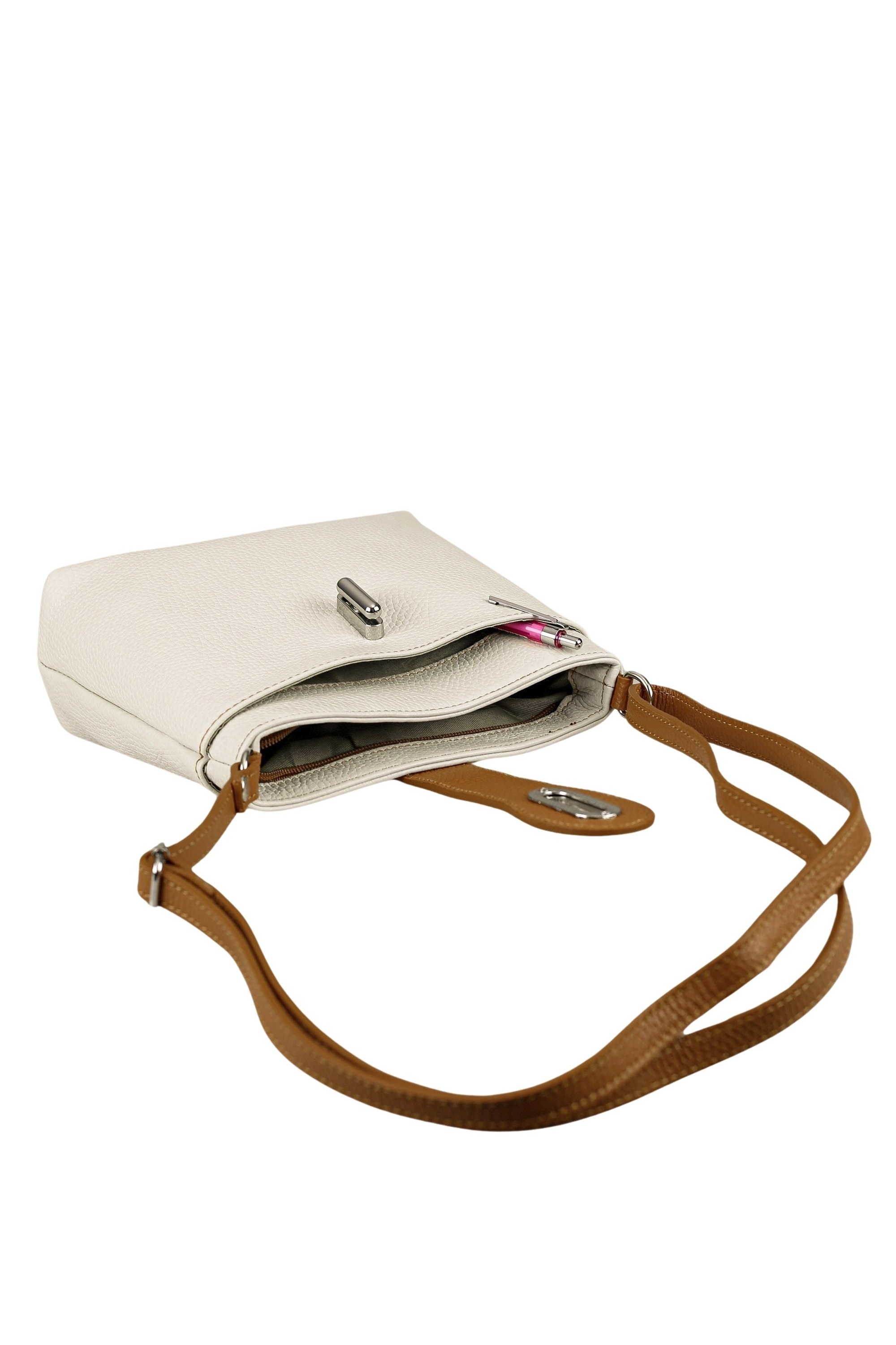 COLLEZIONE ALESSANDRO Umhängetasche »Crema«, Echt Leder, Made in Italy