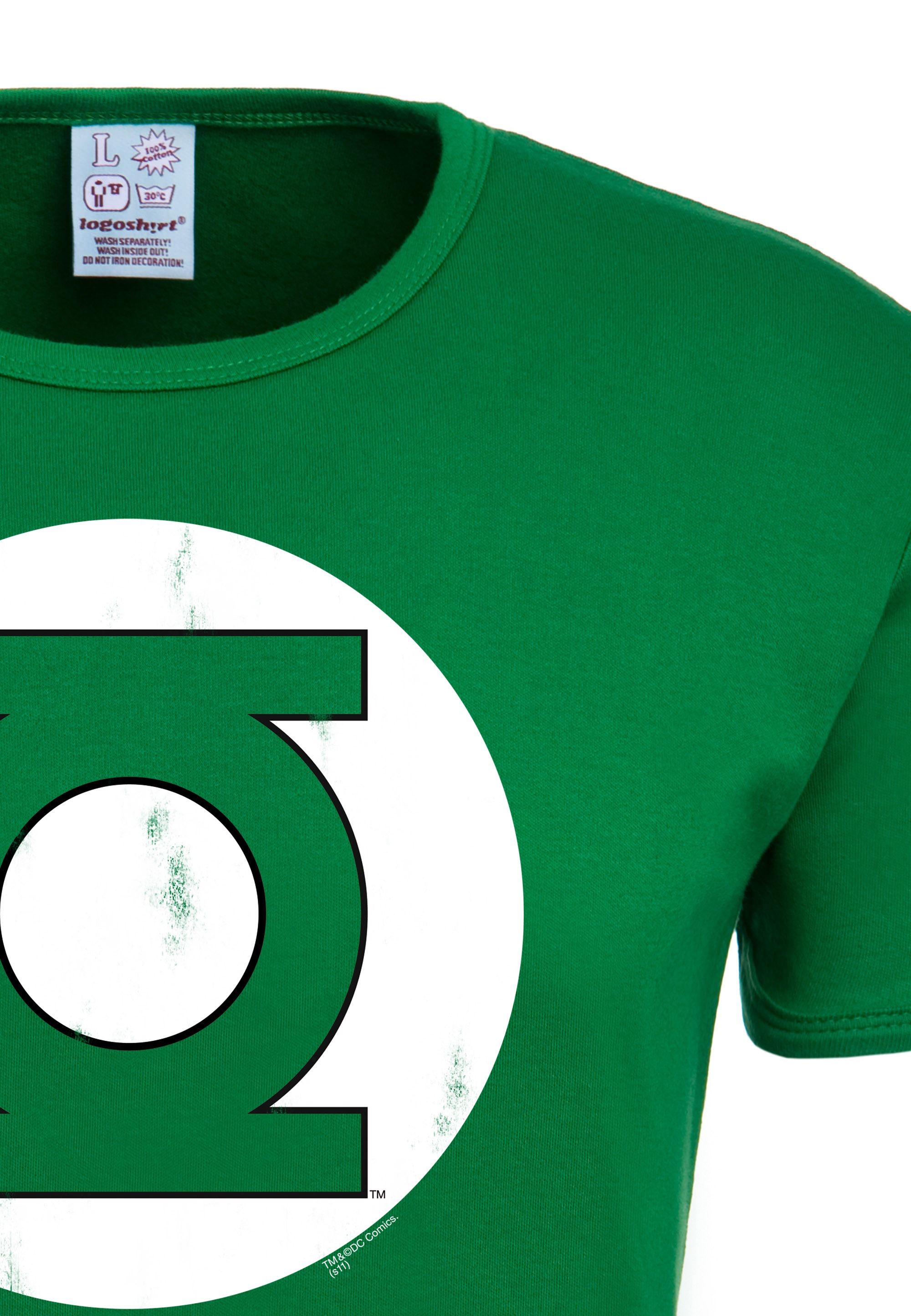 LOGOSHIRT T-Shirt »DC - Green Lantern Logo«, mit Green-Lantern-Logo