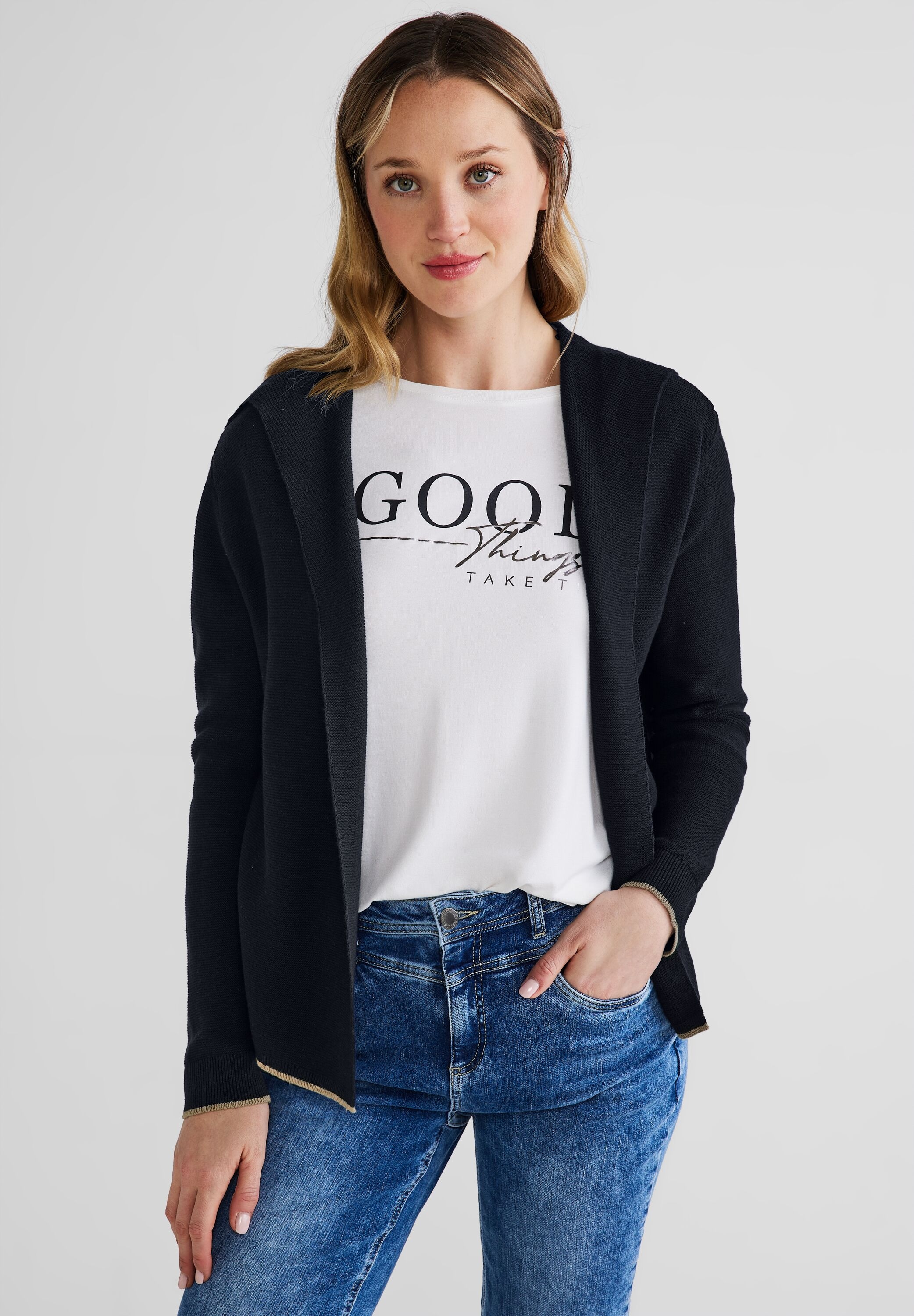 STREET ONE Cardigan, im soften Baumwoll-Mix kaufen