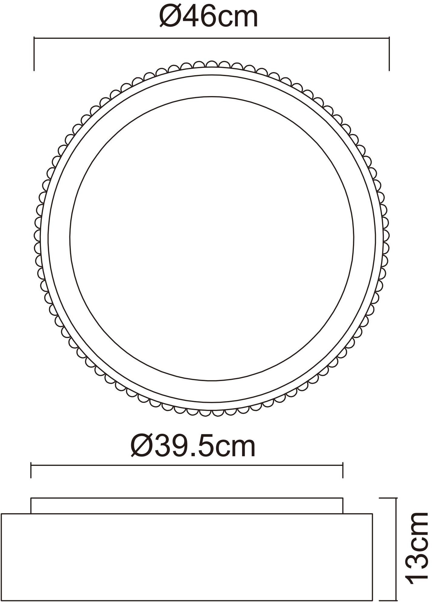 GLOBO LIGHTING Deckenleuchte »KEMP« LED-Modul 1 Stk. LED Deckenleuchte weiß matt mit schwarz matt, dimmbar, Memory