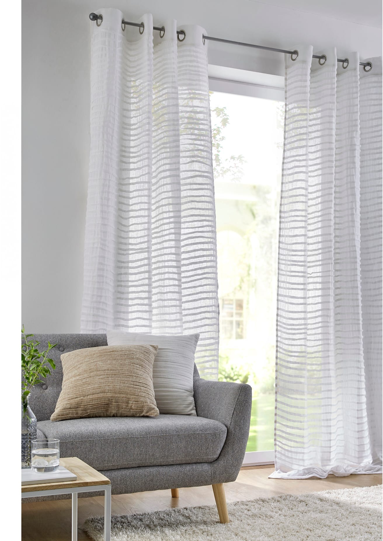 heine home Gardine Ösen 1 Stk. tlg.