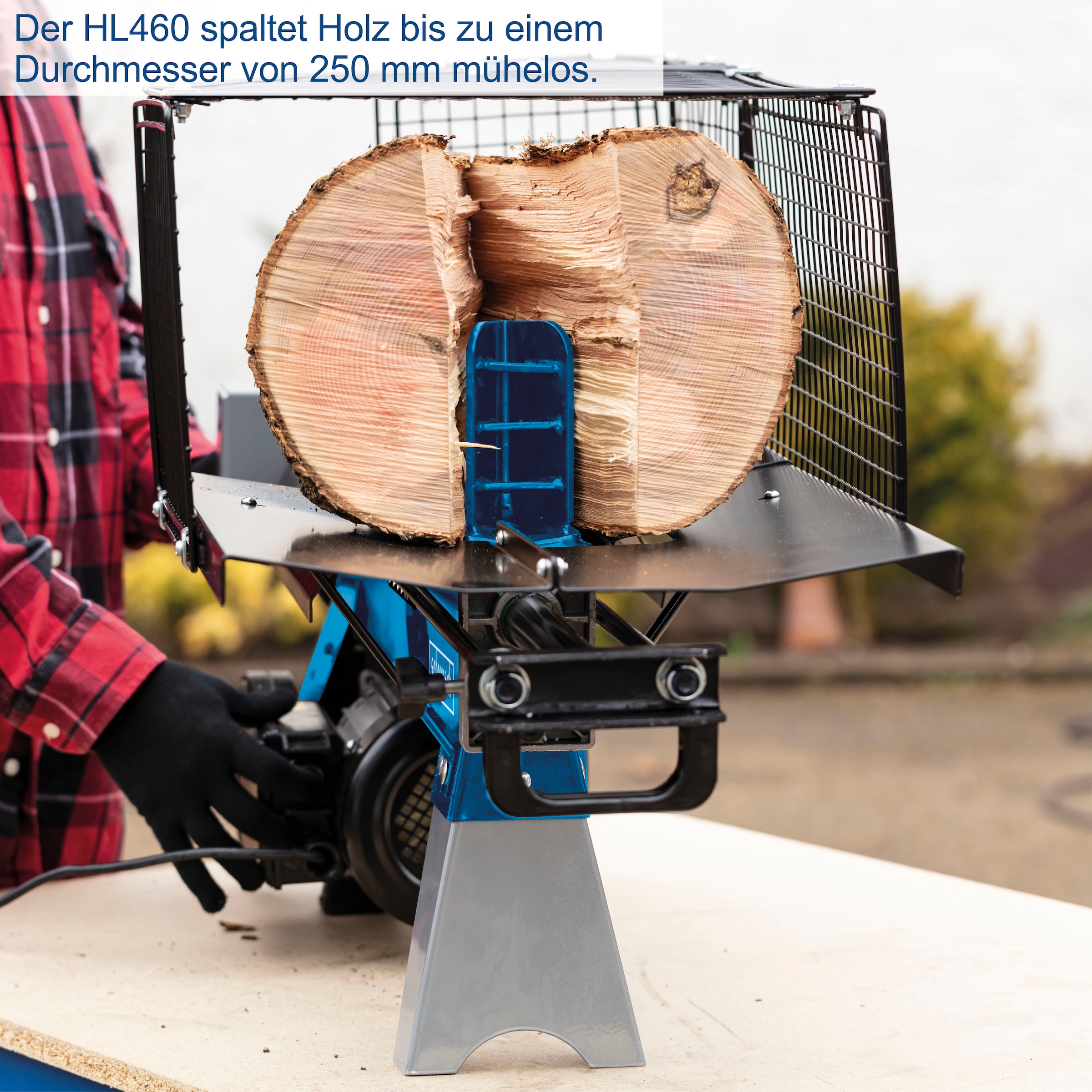 Scheppach Holzspalter »»HL460«, 1500 W«, Spaltet bis zu 100 Scheite pro Stunde, sicher und leise