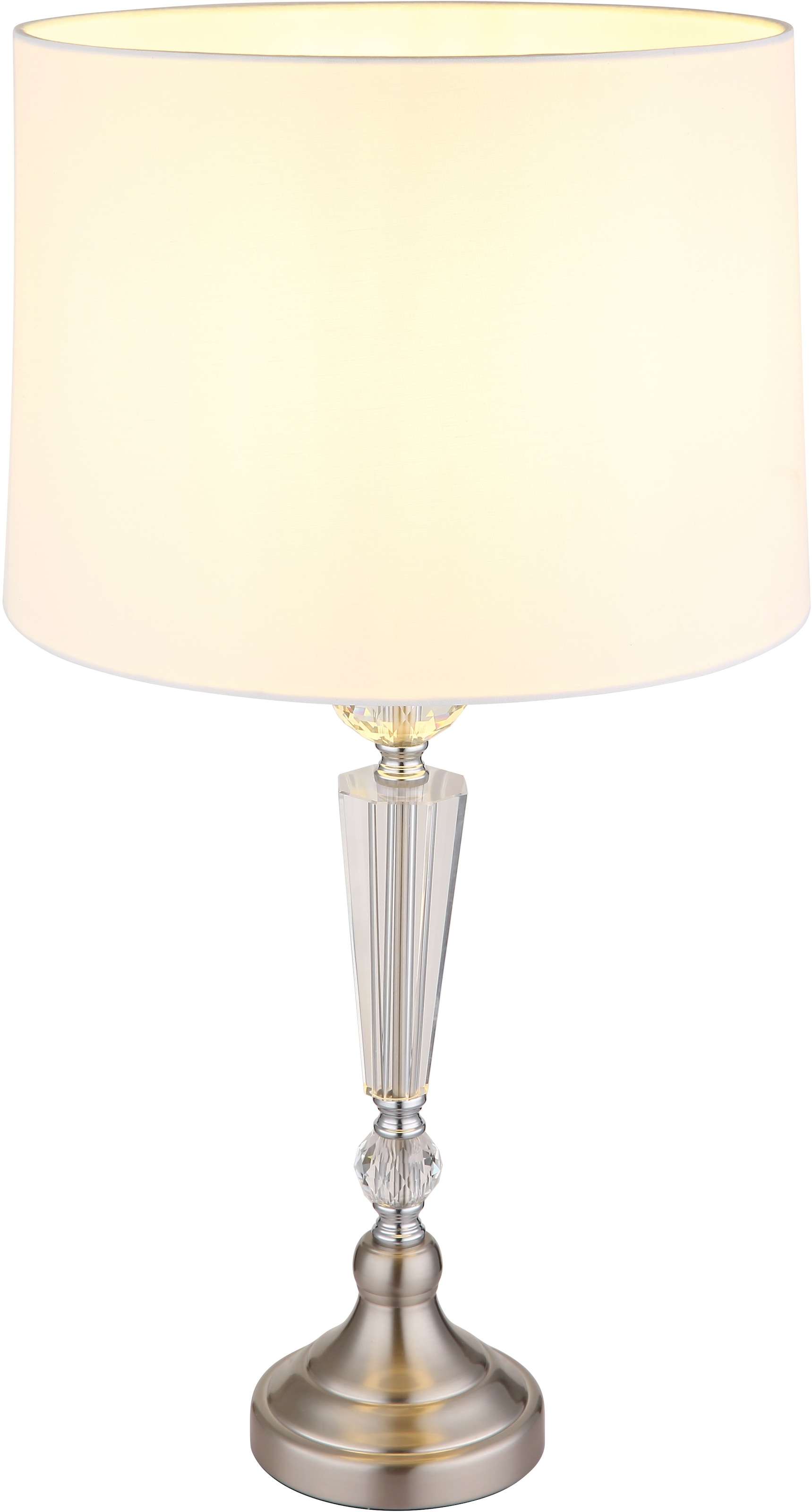 GLOBO LIGHTING Tischleuchte »ARRO« E27 1 Stk. Tischlampe/Schlafzimmer/Wohnzimmer/Textil