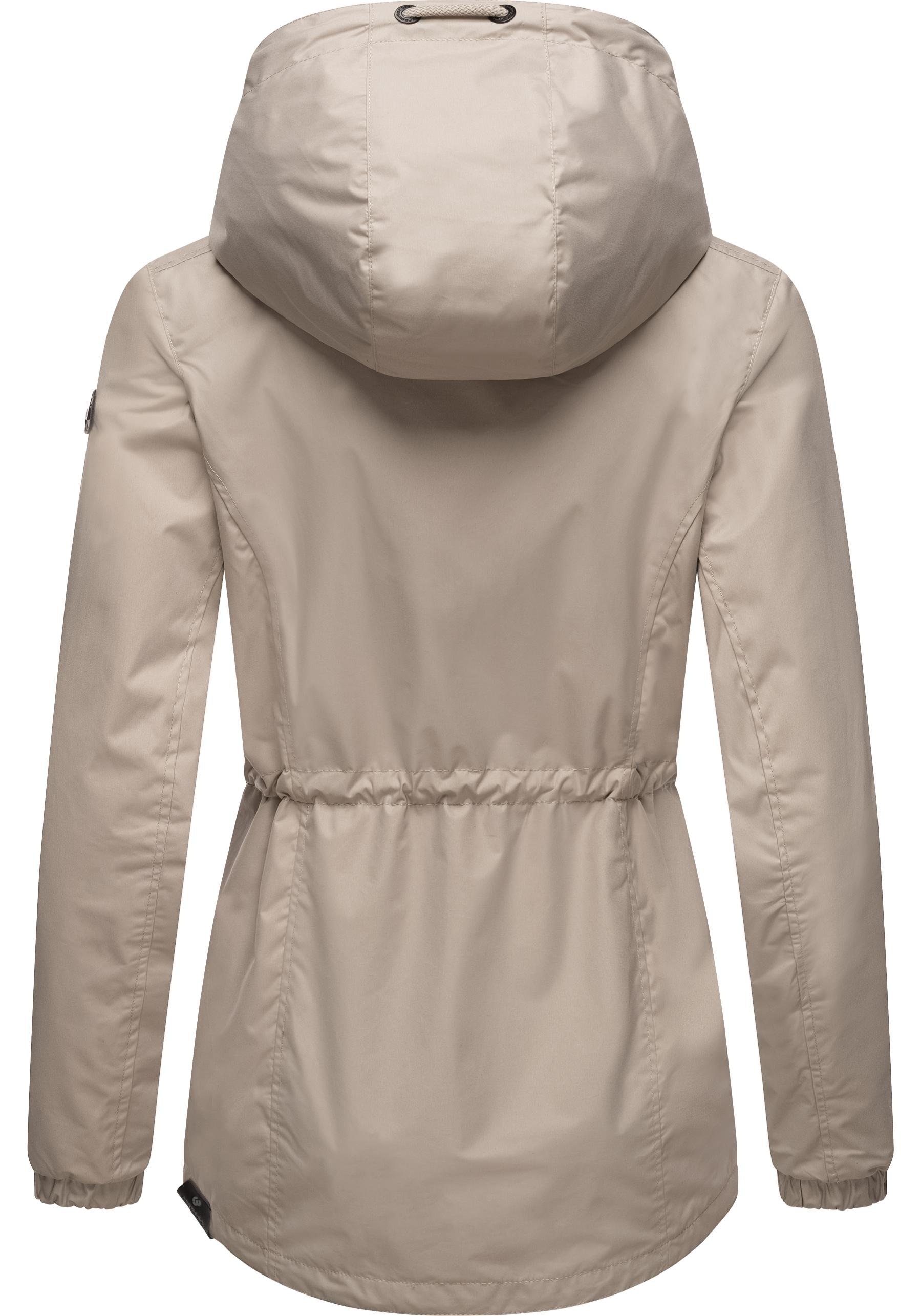 Ragwear Outdoorjacke »Danka«, mit Kapuze, Wasserdichte Übergangsjacke mit großer Kapuze