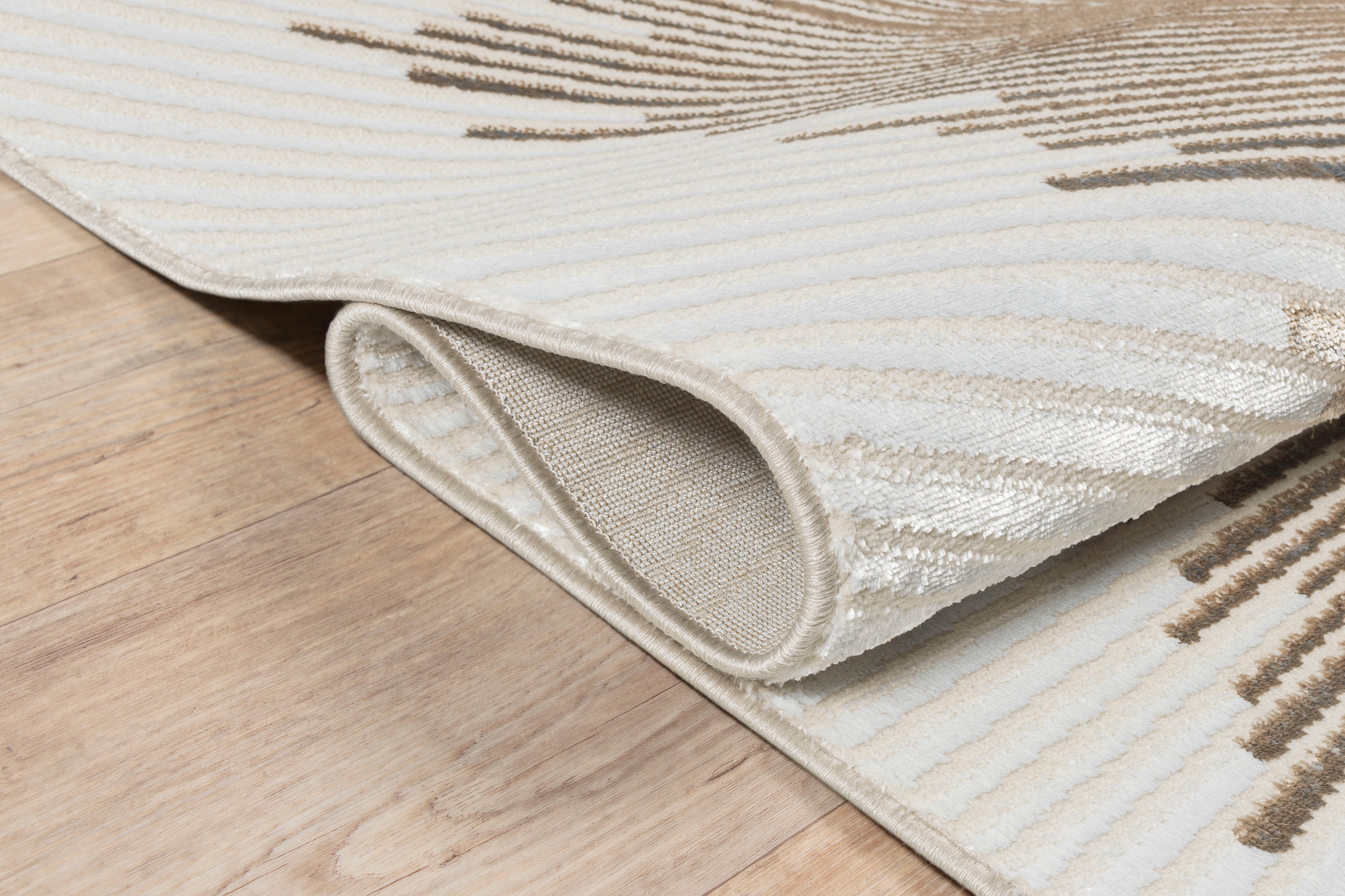 Teppich | BAUR mit rechteckig, Kurzflor, »Elora«, leichtem Glanz, Leonique Struktur Hoch kaufen Tief
