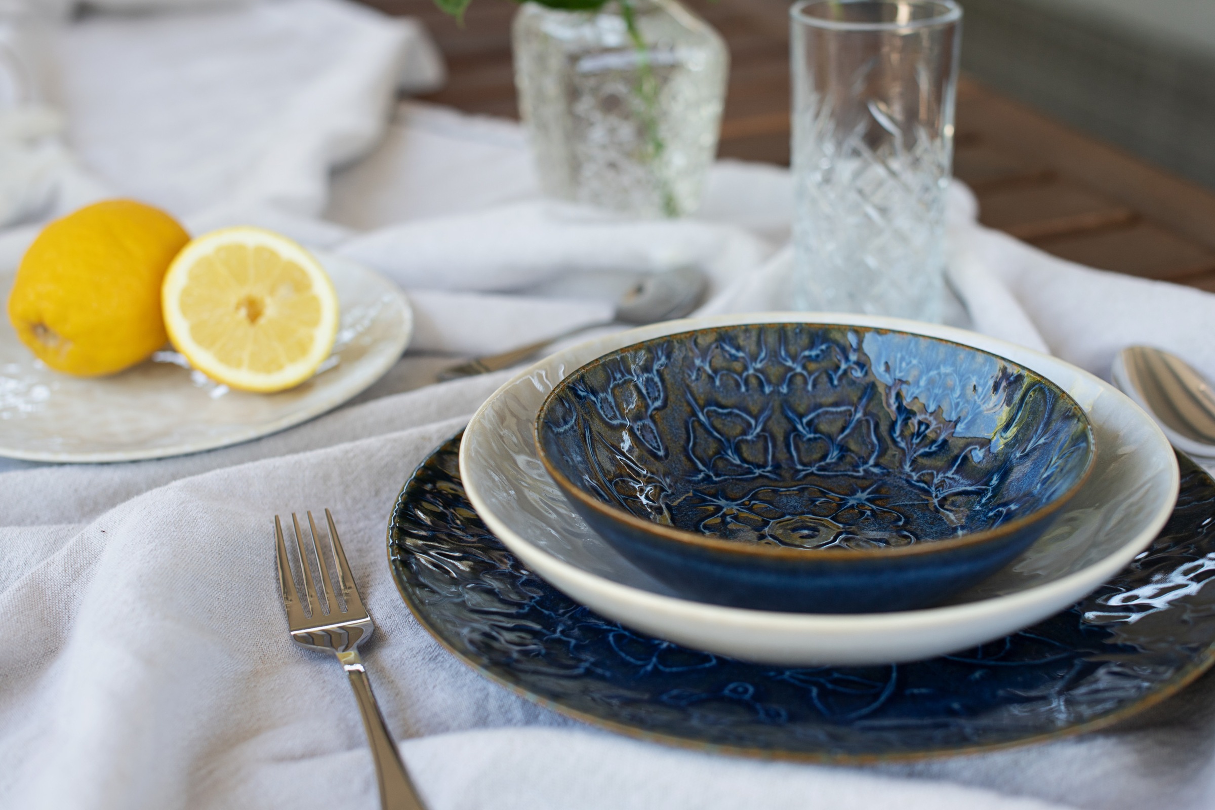 MÄSER Kombiservice »TRAD. TILES WEISS, Geschirr Set, Steinzeug«