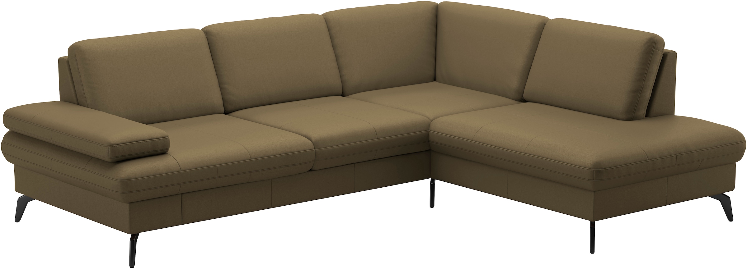 sit&more Ecksofa »Morris L-Form, inkl. Sitztiefenverstellung«, wahlweise mit Armteilverstellung, Bettfunktion & Bettkasten