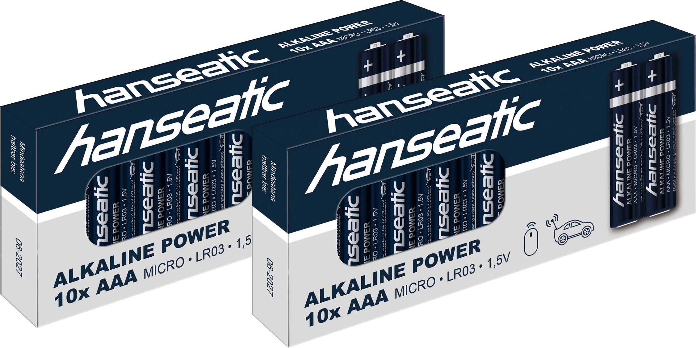 Batterie »20er Pack Alkaline Power, AAA Micro«, LR03, (Packung, 20 St.), bis zu 5...