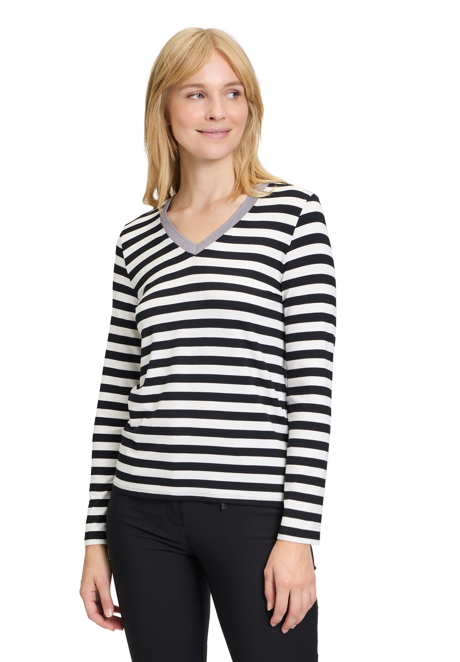 Betty Barclay Kurzarmshirt » Ringelshirt su V-Aussch...