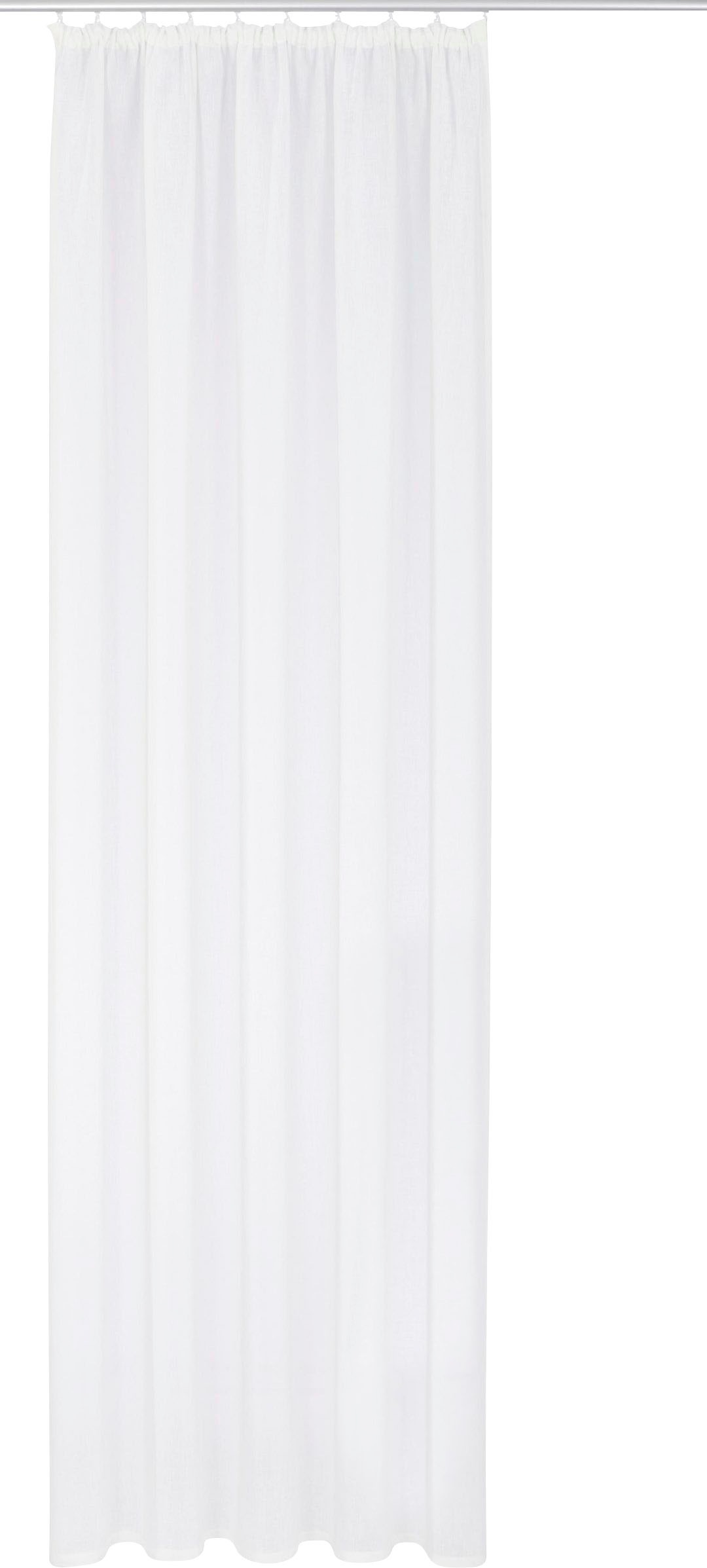 OTTO home Gardine "Fiete" Kräuselband 1 Stk. tlg. Leinen Optik, Sichtschutz günstig online kaufen