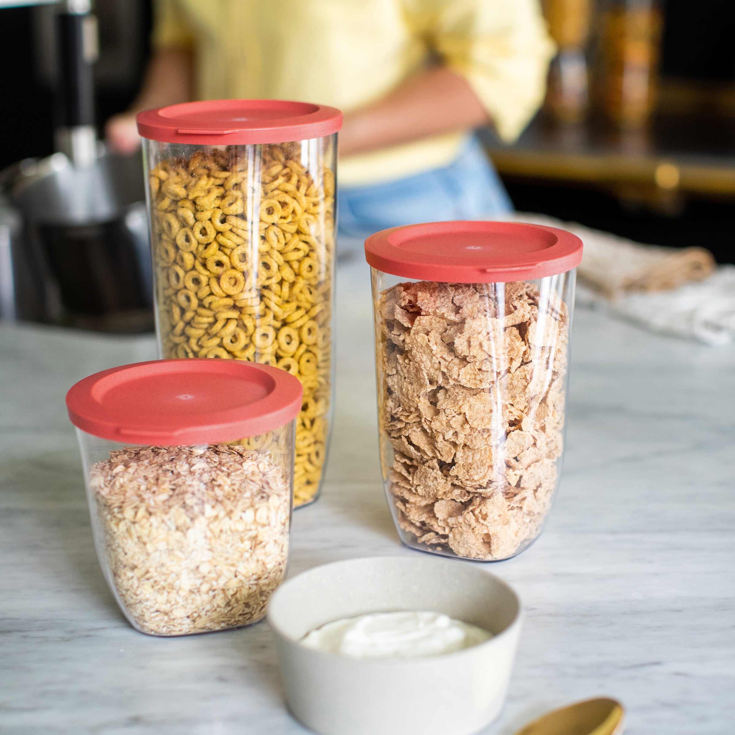 KOZIOL Vorratsdose »CONNECT DRY STORAGE M«, (1 tlg.), spülmaschinengeeignet,melaminfrei,recycelbar 1.5L