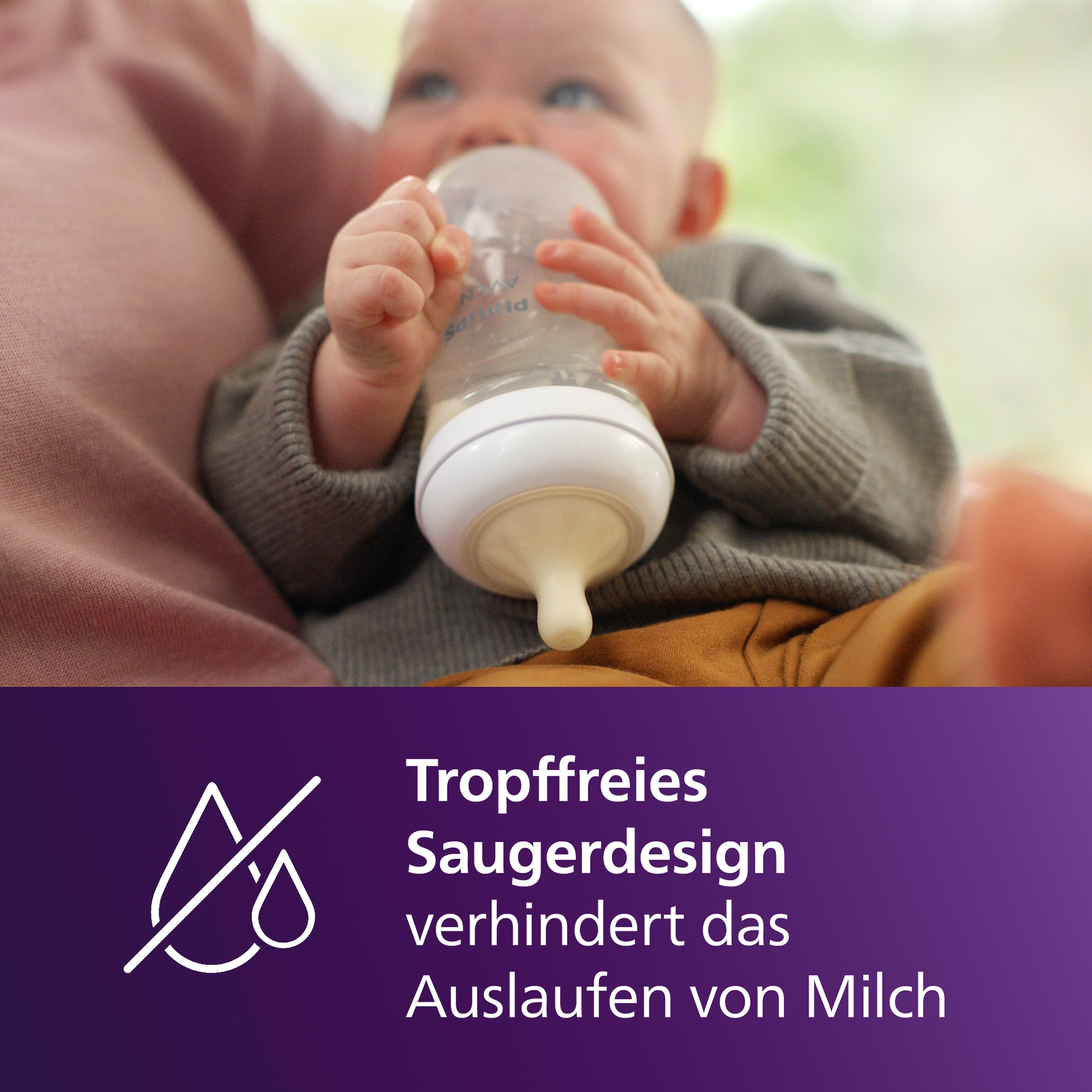 Philips AVENT Babyflasche »Natural Response SCY903/03« 3 Stück, 260ml, ab dem 3. Monat