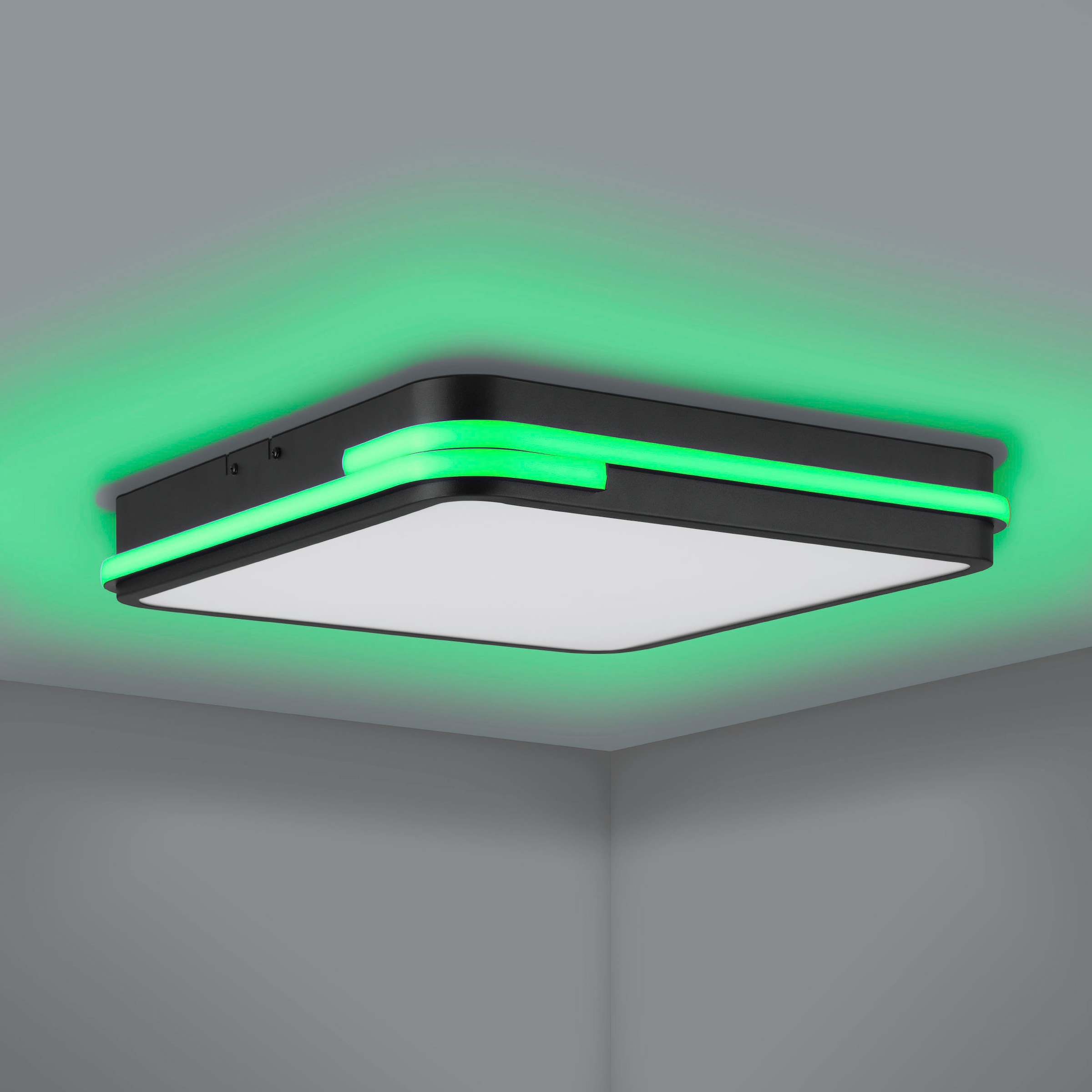 EGLO Deckenleuchte »GENOVESE-Z« in schwarz aus Alu, Stahl / inkl. LED fest integriert - 22 Watt