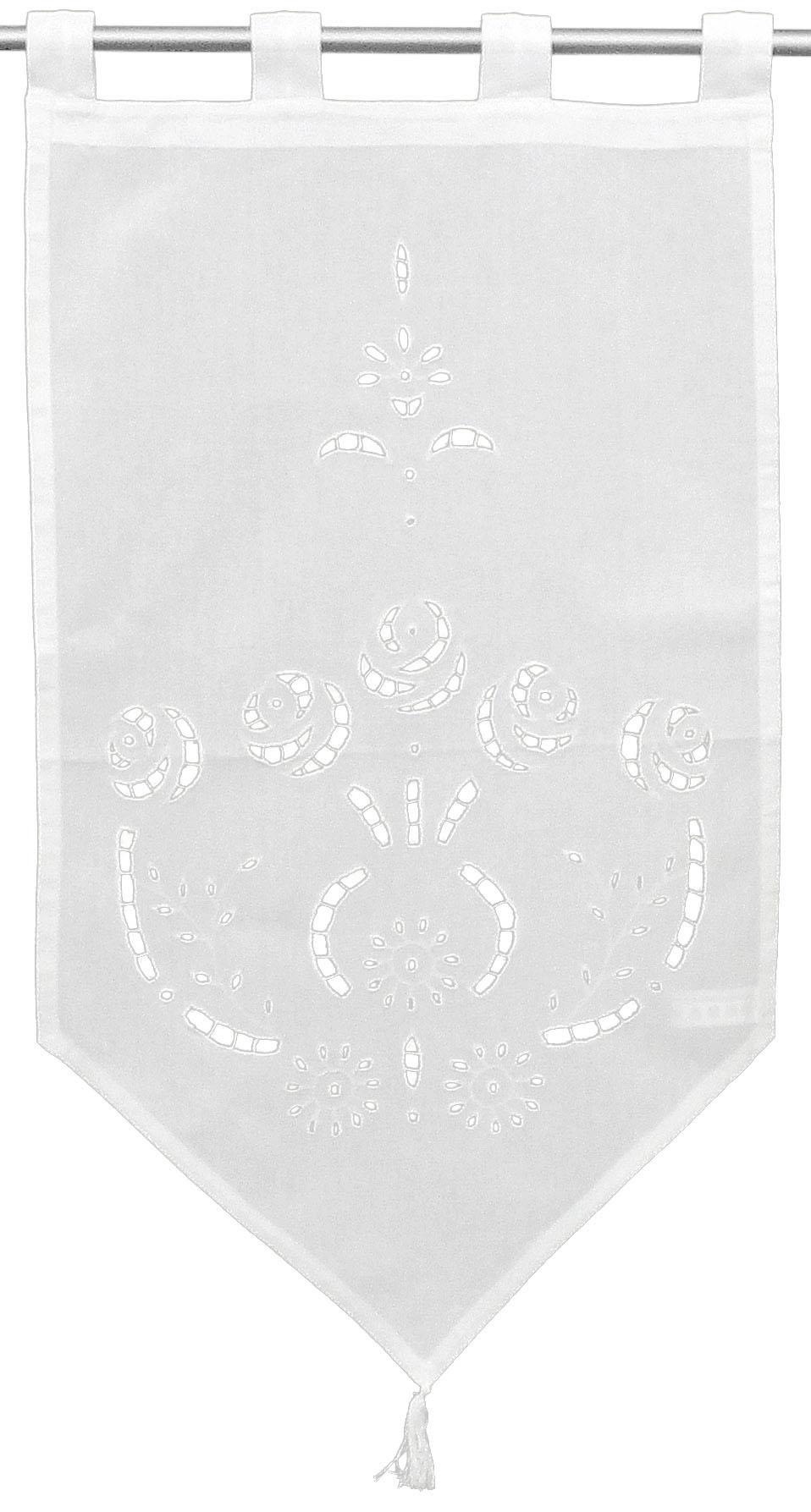 HOSSNER - ART OF HOME DECO Scheibengardine "Ortler" Schlaufen 1 Stk. tlg. günstig online kaufen