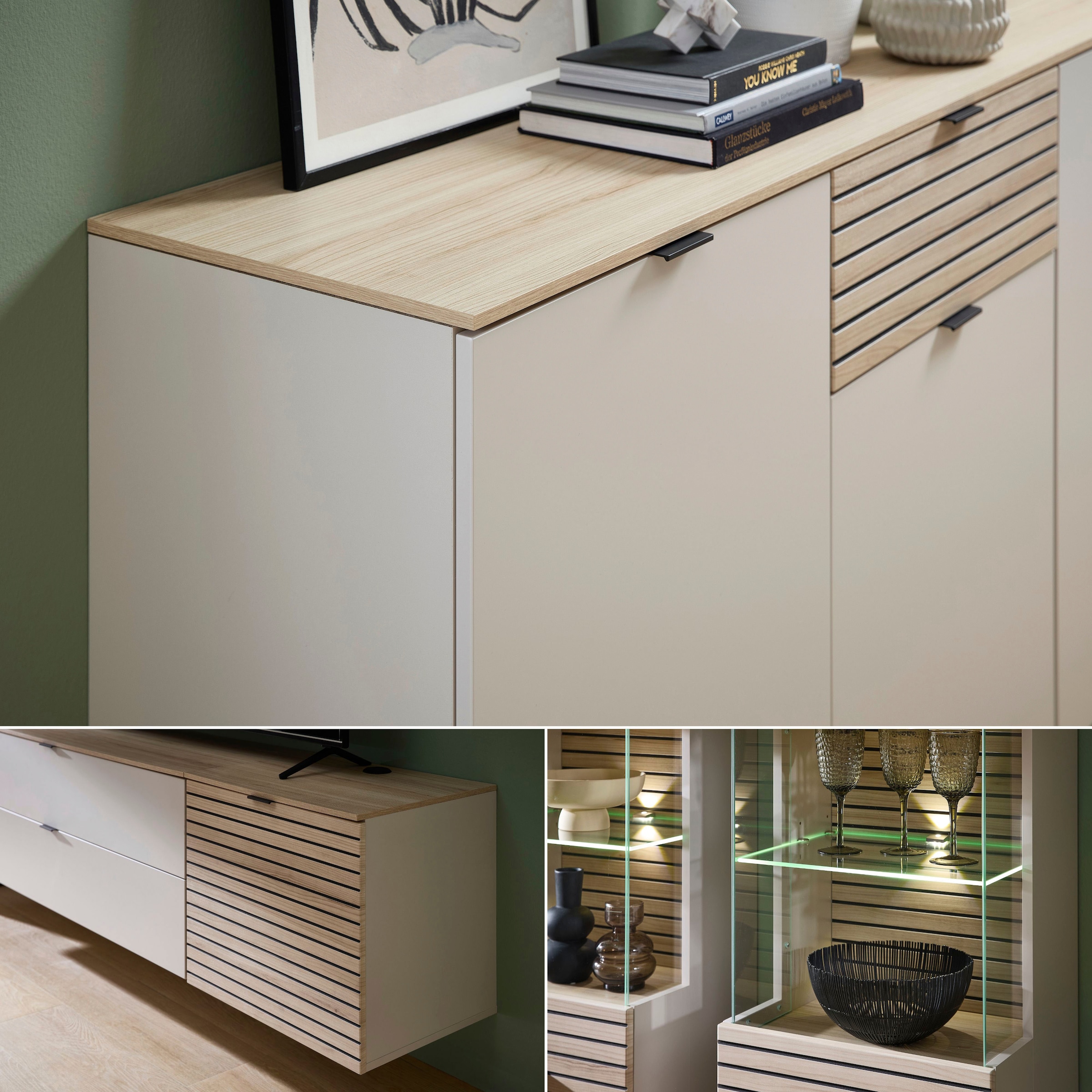 Innostyle Highboard »INA Highboard, 125 x 125 x 45 cm (B/H/T)« 1 Stk. tlg.