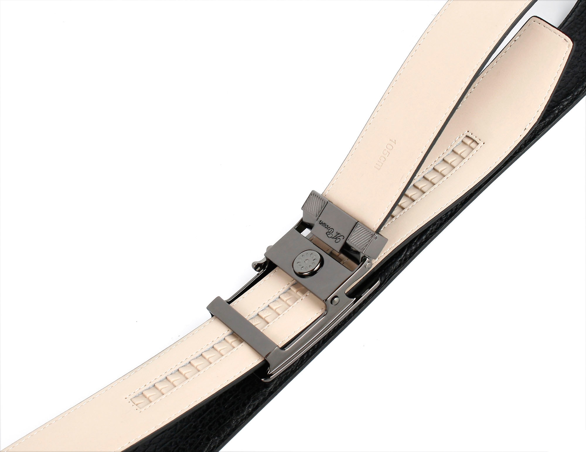 Anthoni Crown Ledergürtel, in schwarz für Jeans