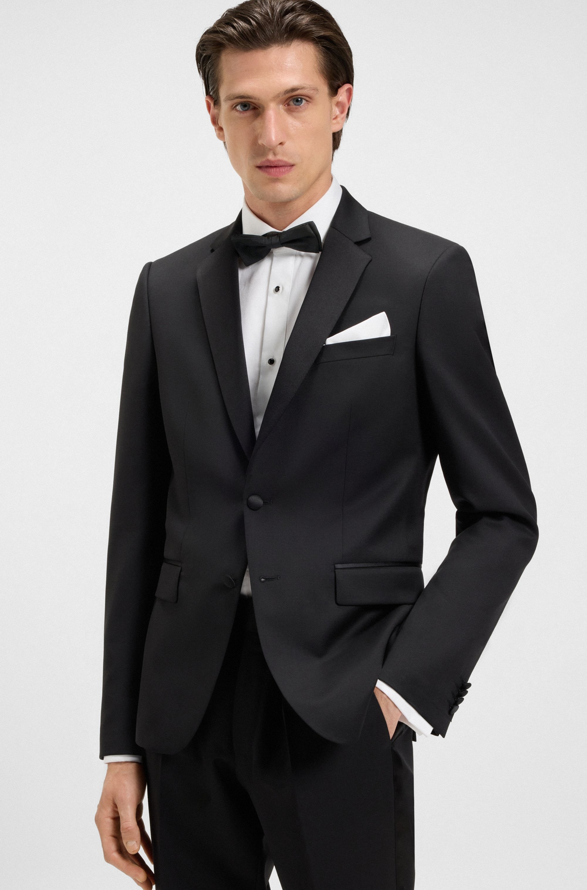BOSS Einstecktuch »H-POCKET SQUARE«, mit bügelleichtem Finish