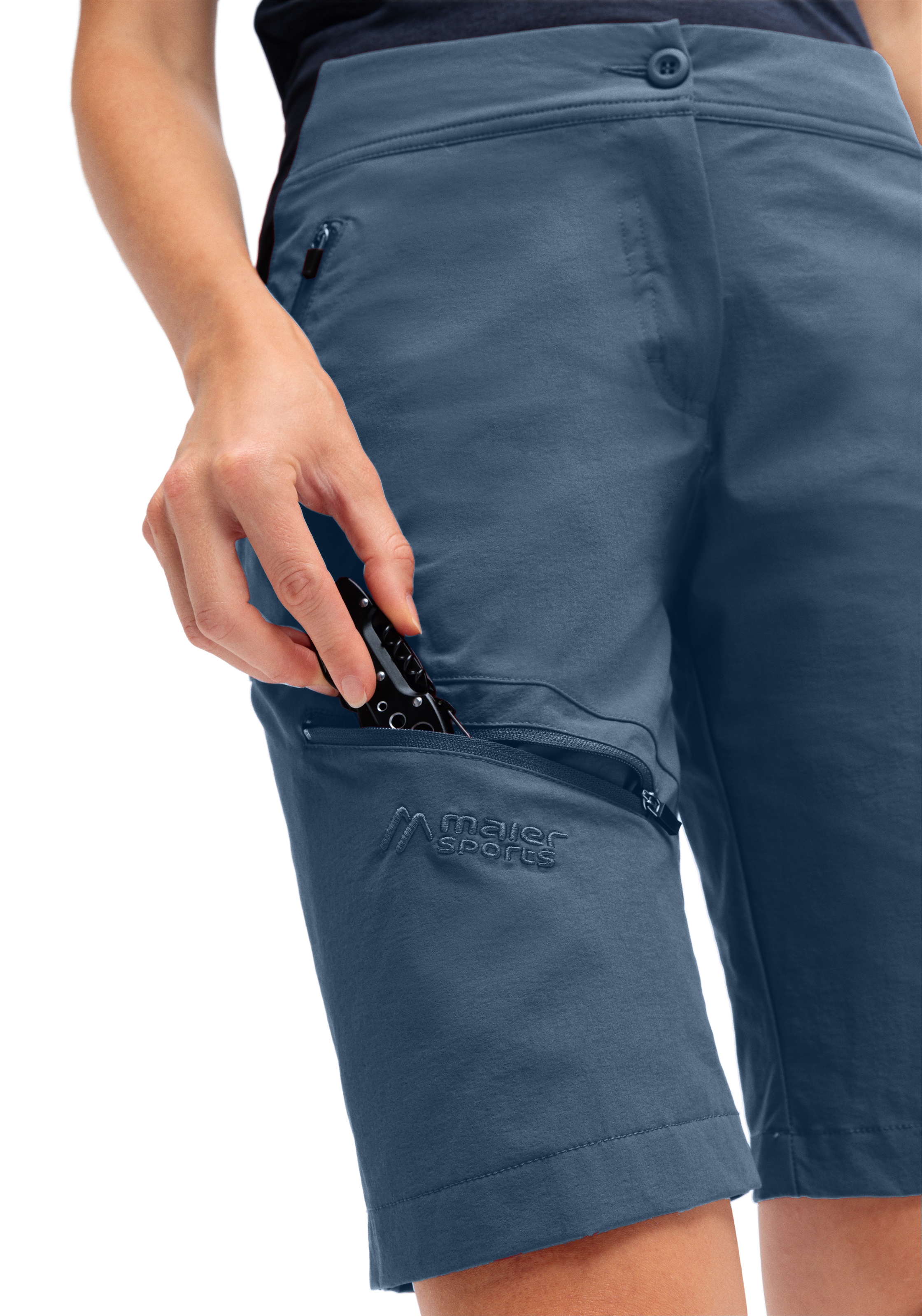 Maier Sports Outdoorhose »Inara Short Vario«, Damen Shorts, kurze Wanderhose, Outdoor-Hose, 4 Taschen, Regular Fit