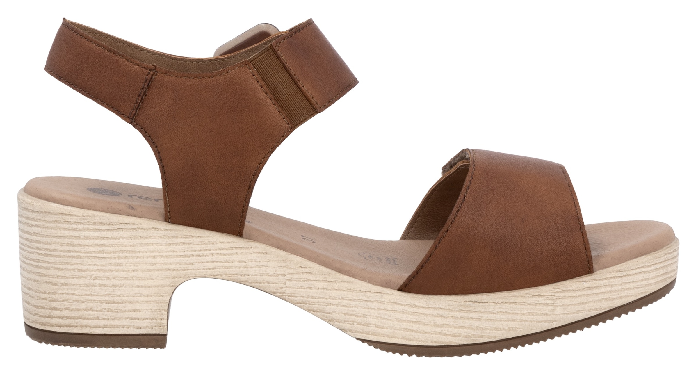 Remonte Sandalette, Blockabsatz, Sommerschuh, Sandale mit Klettverschlüssen