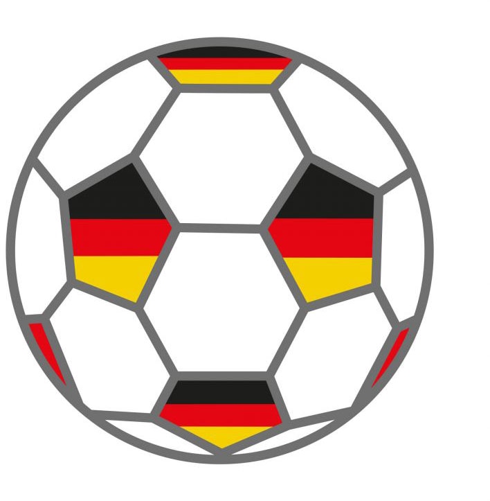 Wandtattoo »Fußball + Deutschland Fahnen«, (1 St.), selbstklebend, entfernbar