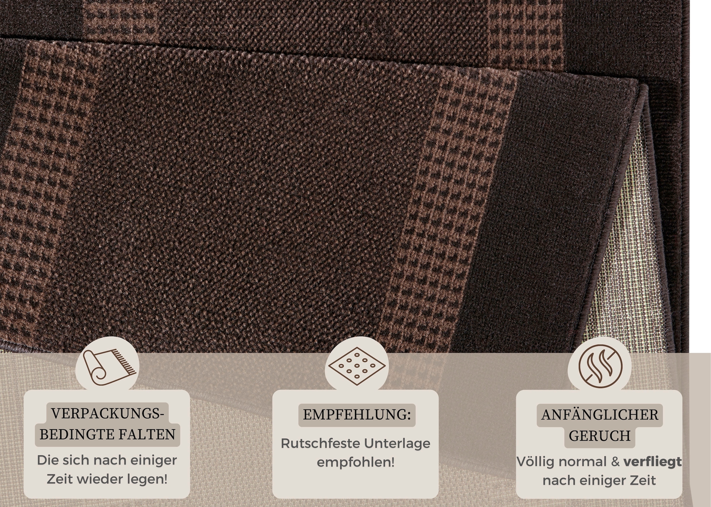 HANSE Home Teppich »Band«, rechteckig, 9 mm Höhe, Kurzflor, weich, Läufer Größen, Wohnzimmer, Schlafzimmer, Esszimmer
