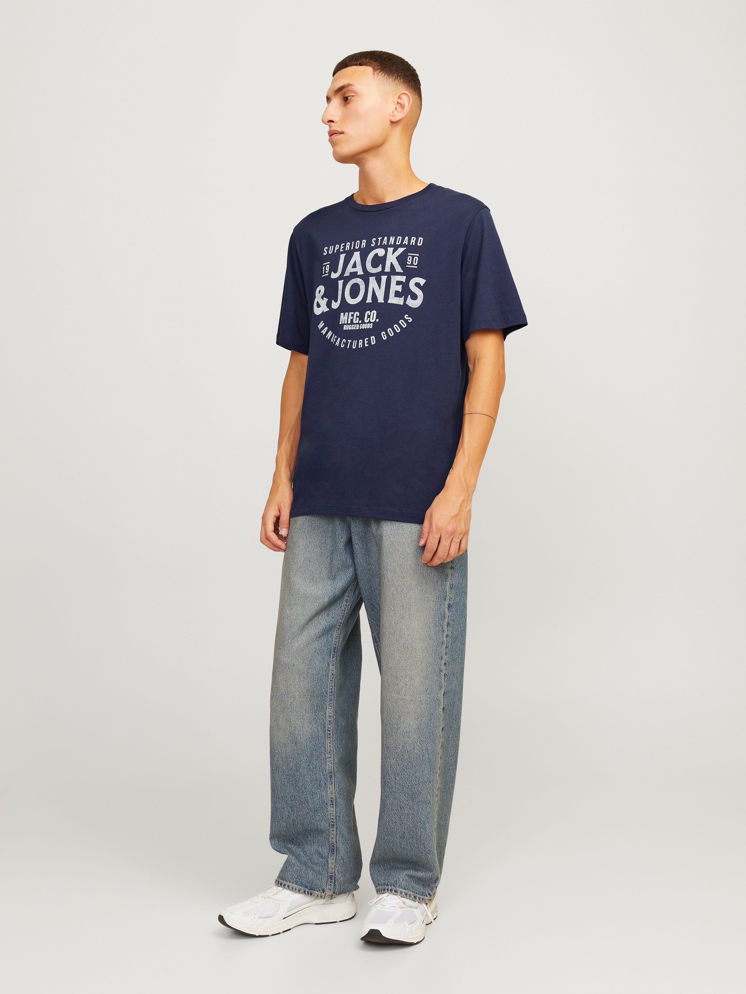 Jack & Jones Rundhalsshirt »JJJEANS TEE SS O-NECK«
