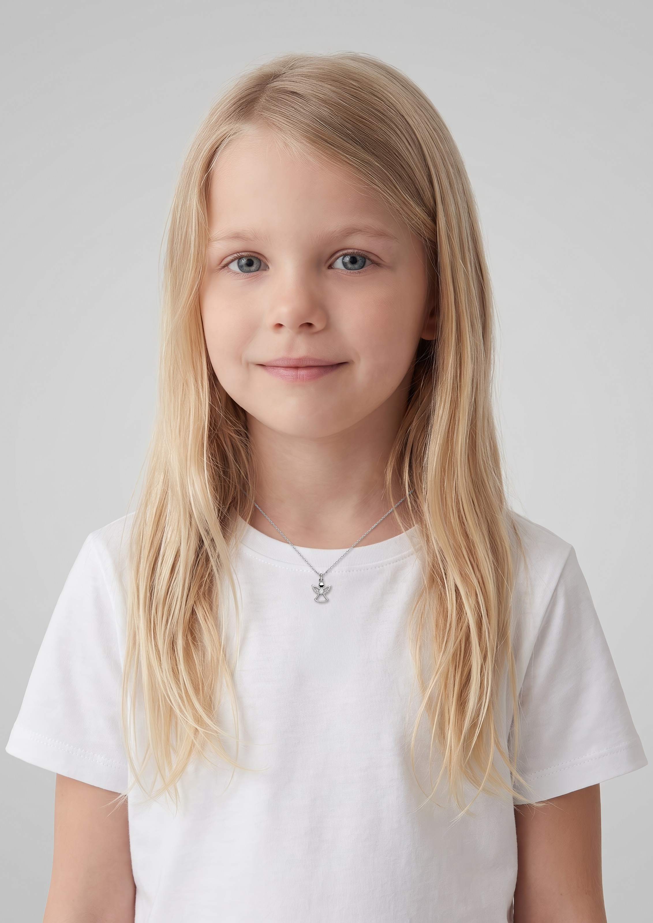 s.Oliver Kette mit Anhänger »Schmuck Geschenk Silber Halskette The Angel, Engel« mit Zirkonia (synth.)