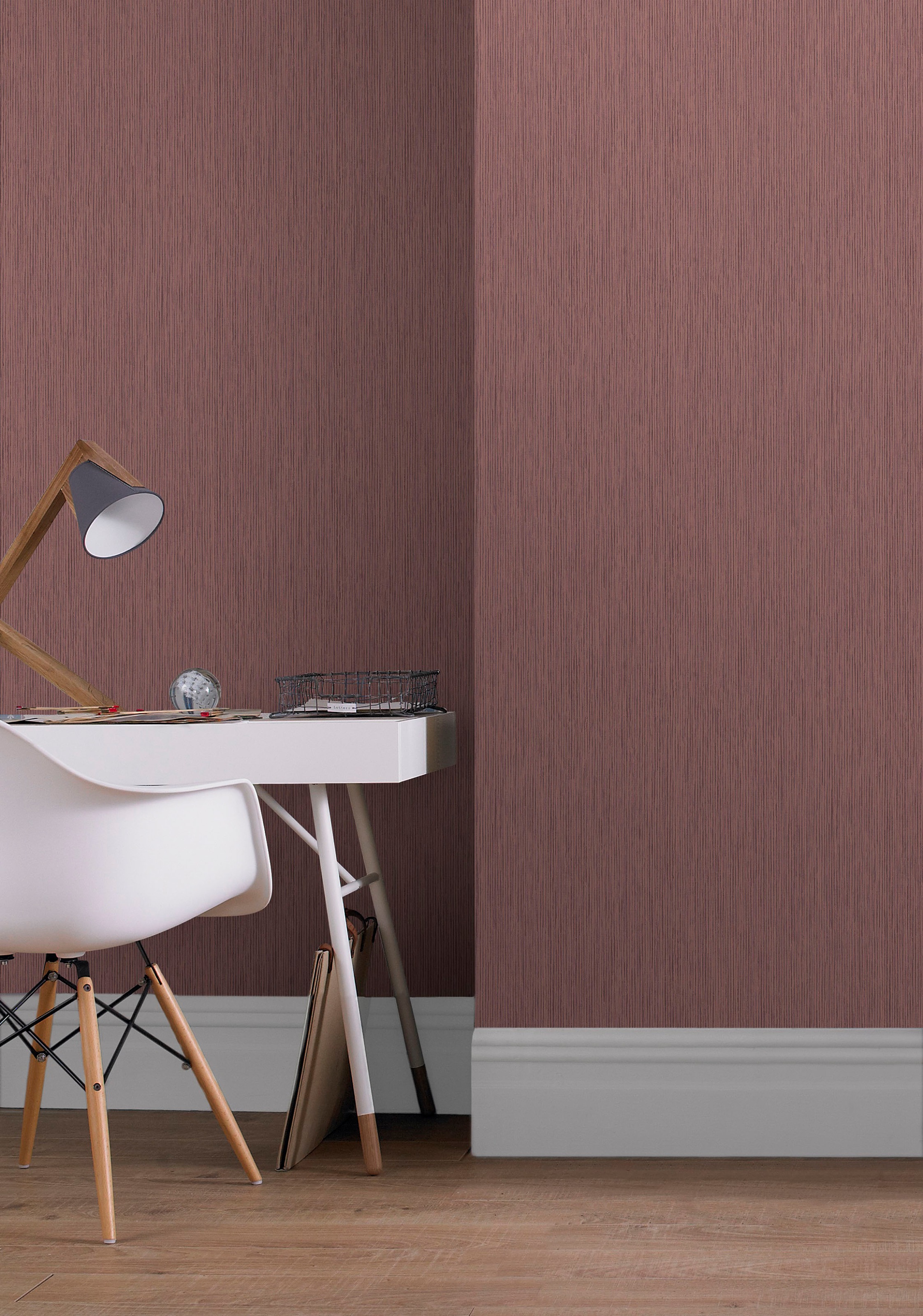 Superfresco Easy Vliestapete »Textil Bordeaux«, Motiv, Motiv