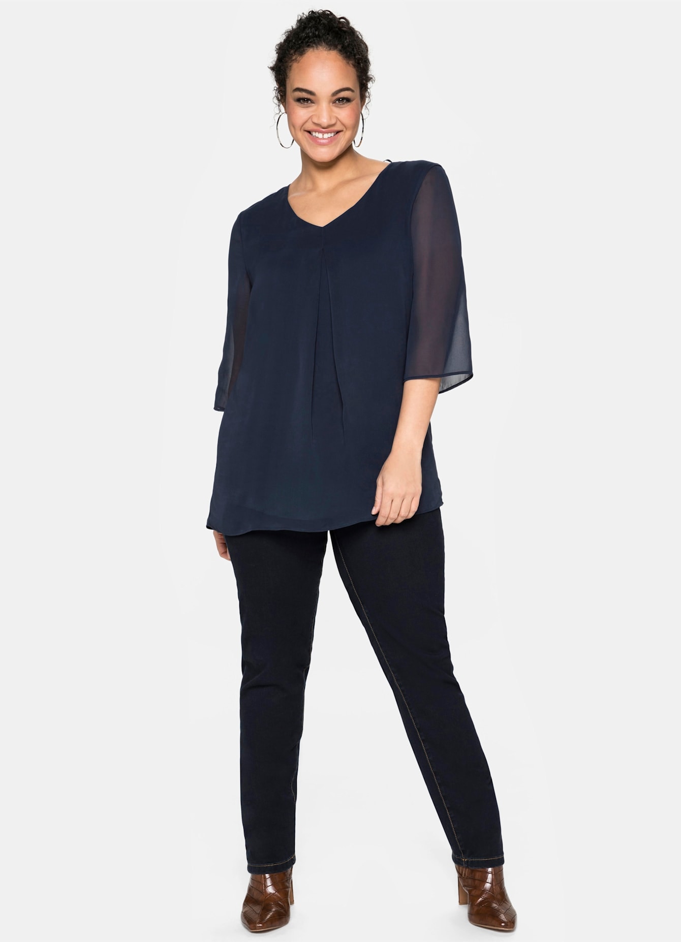 Sheego Chiffonbluse günstig online kaufen