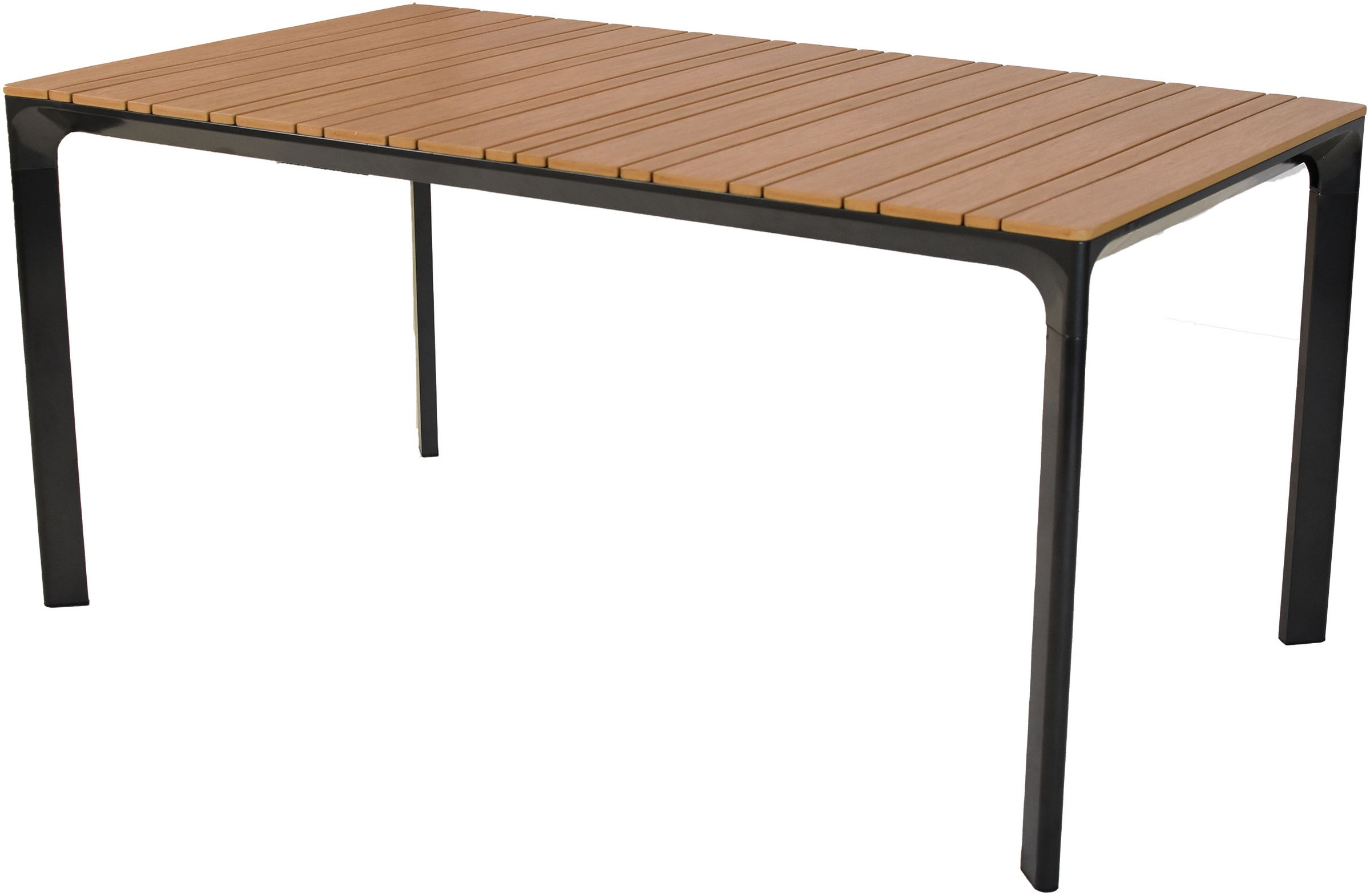 MERXX Garten-Essgruppe »»Paliano««, (Set, 7 tlg.), Applikationen, Armlehnen und Tischplatte aus Kunststoff in Holzoptik