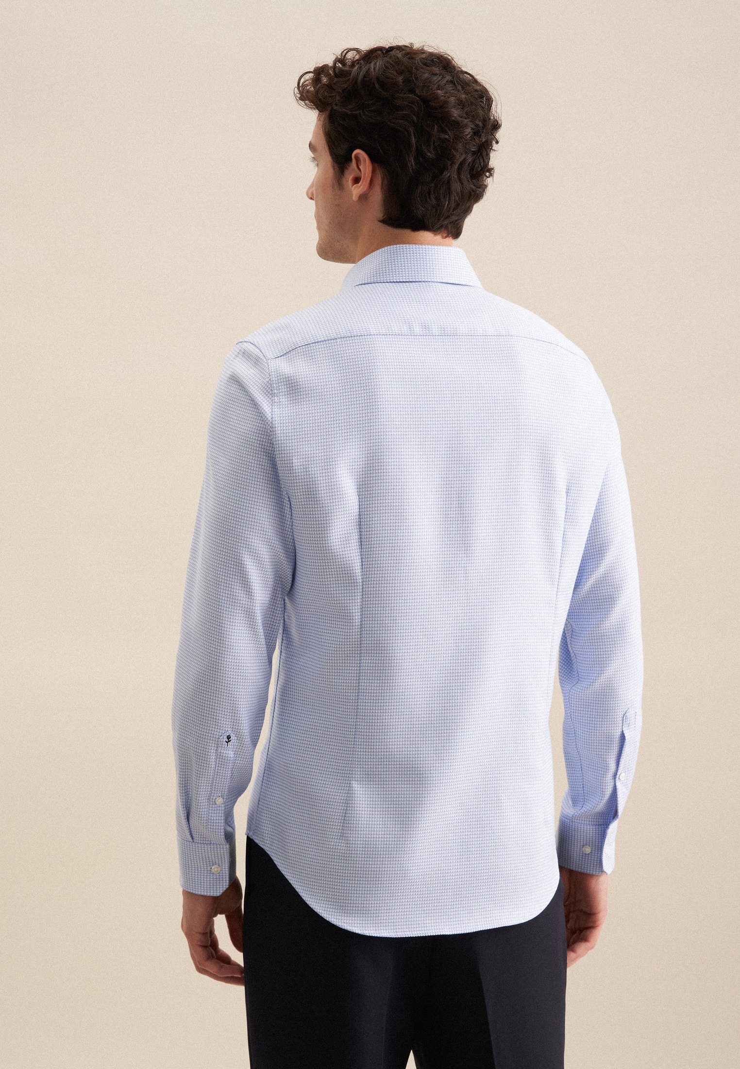 seidensticker Businesshemd »Slim« Slim 1/1 Kentkragen Struktur