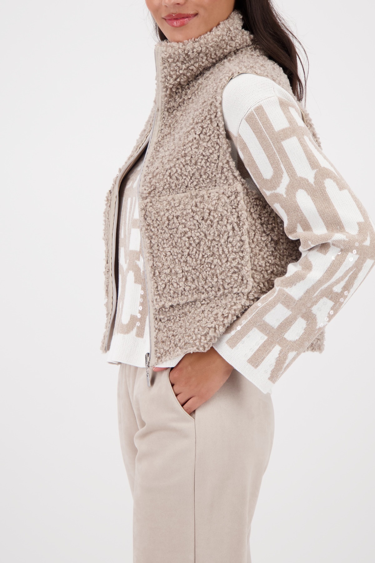 Thumbnail - Monari Wendeweste Regular fit mit Stehkragen