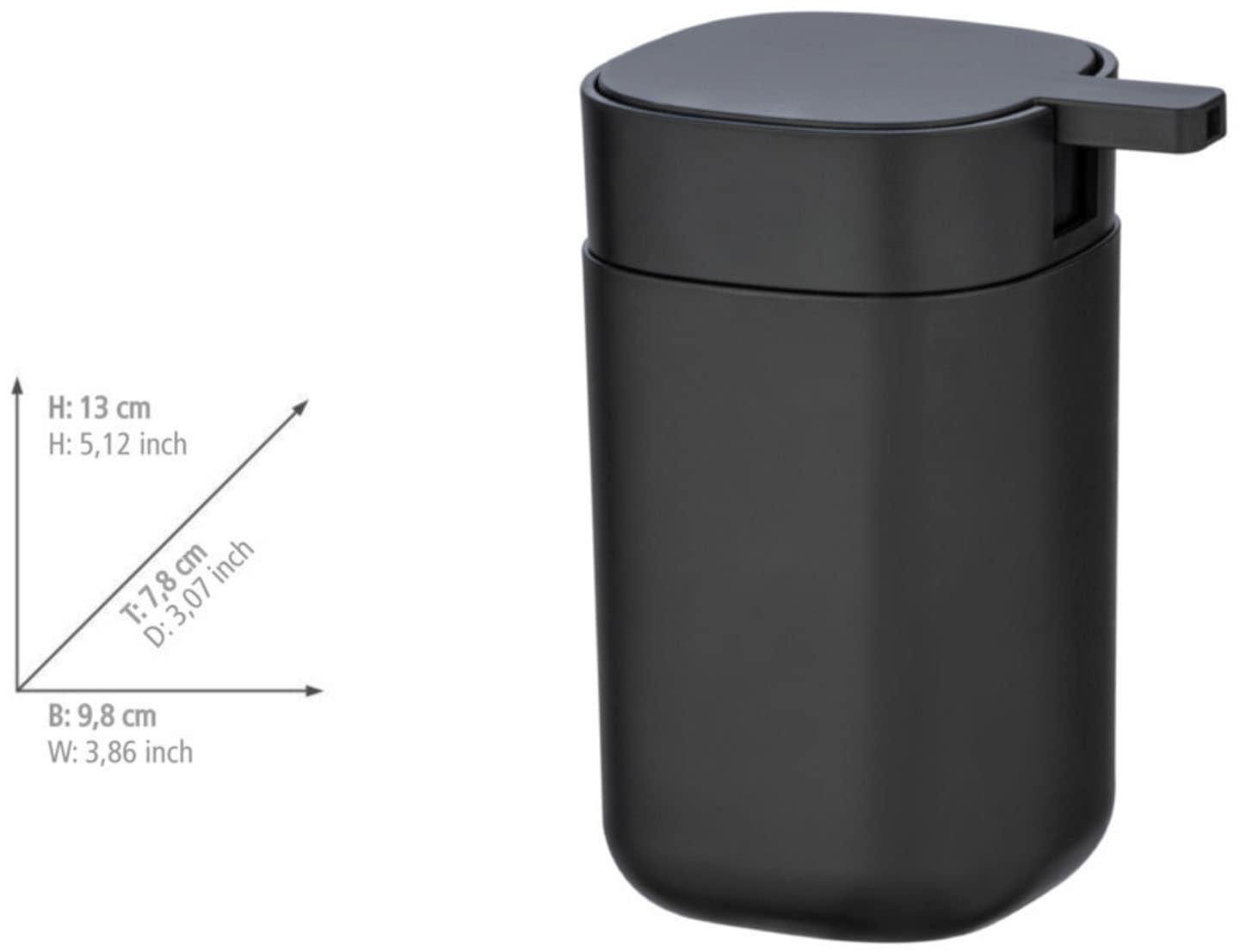 WENKO Badaccessoire-Set »Davos« bestehend aus Seifenspender, 2x Zahnputzbecher, schwarz matt