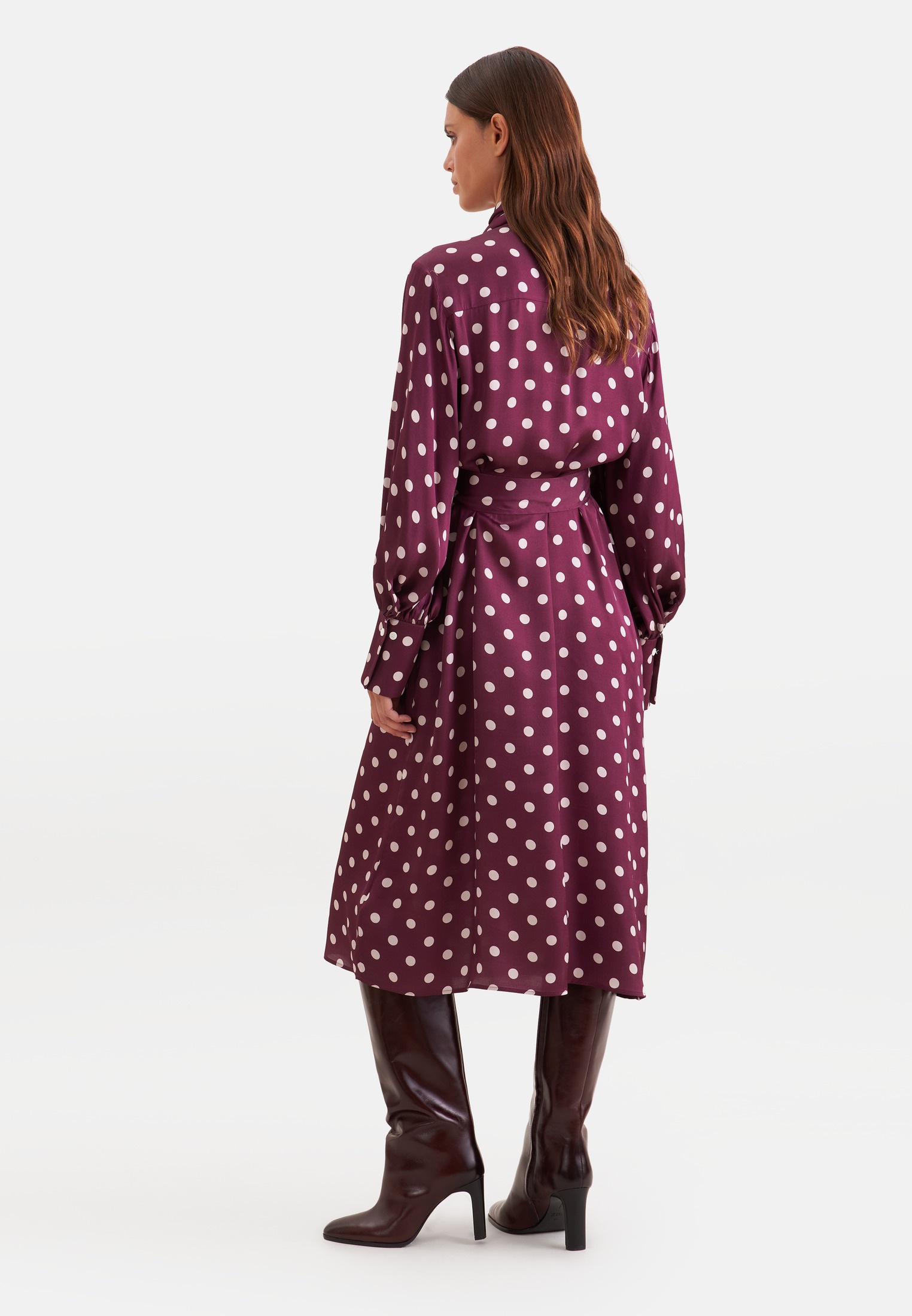 seidensticker Blusenkleid 1/1 Binderkragen Druck