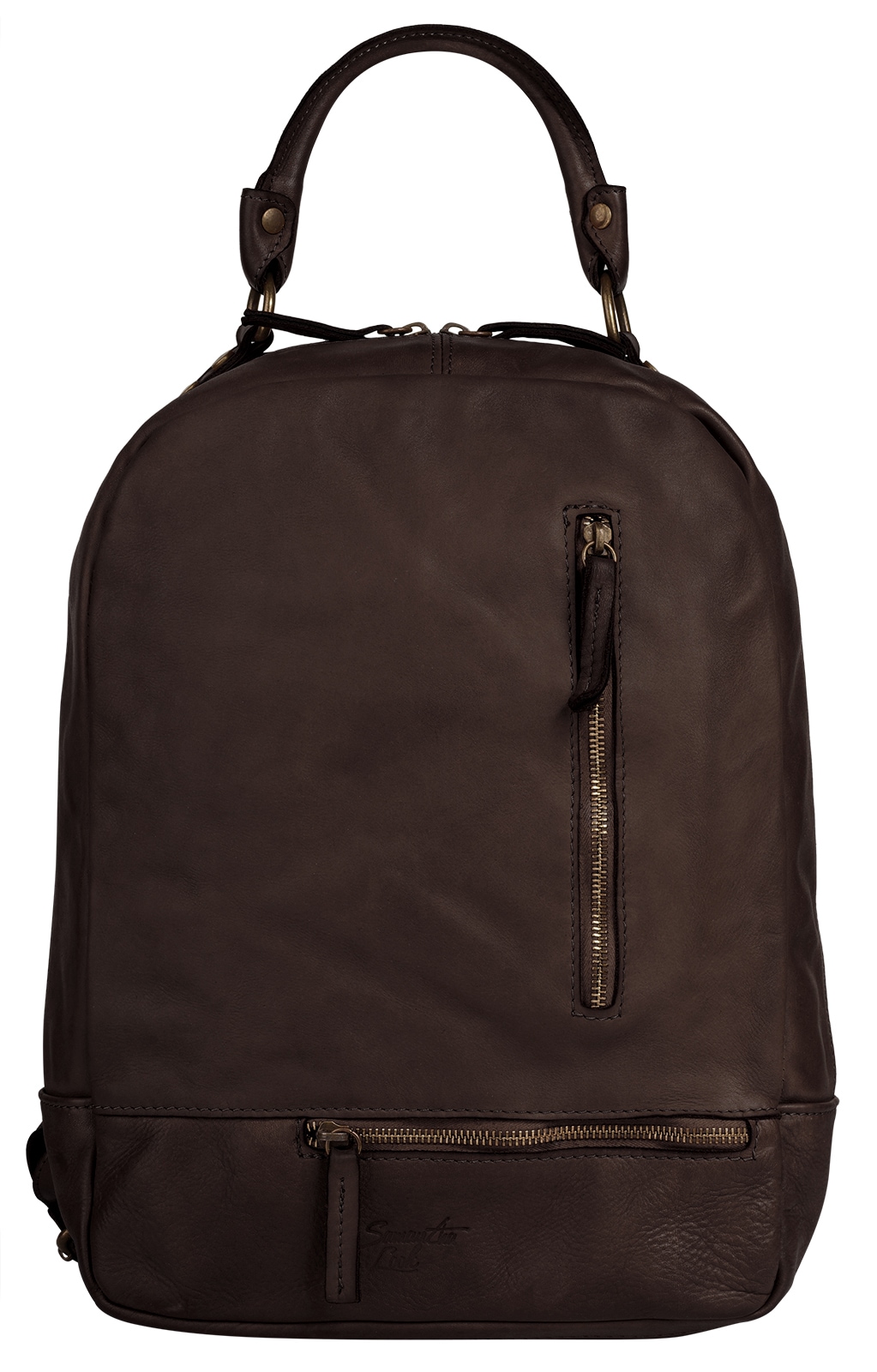 Samantha Look Cityrucksack, echt Leder, Made in Italy