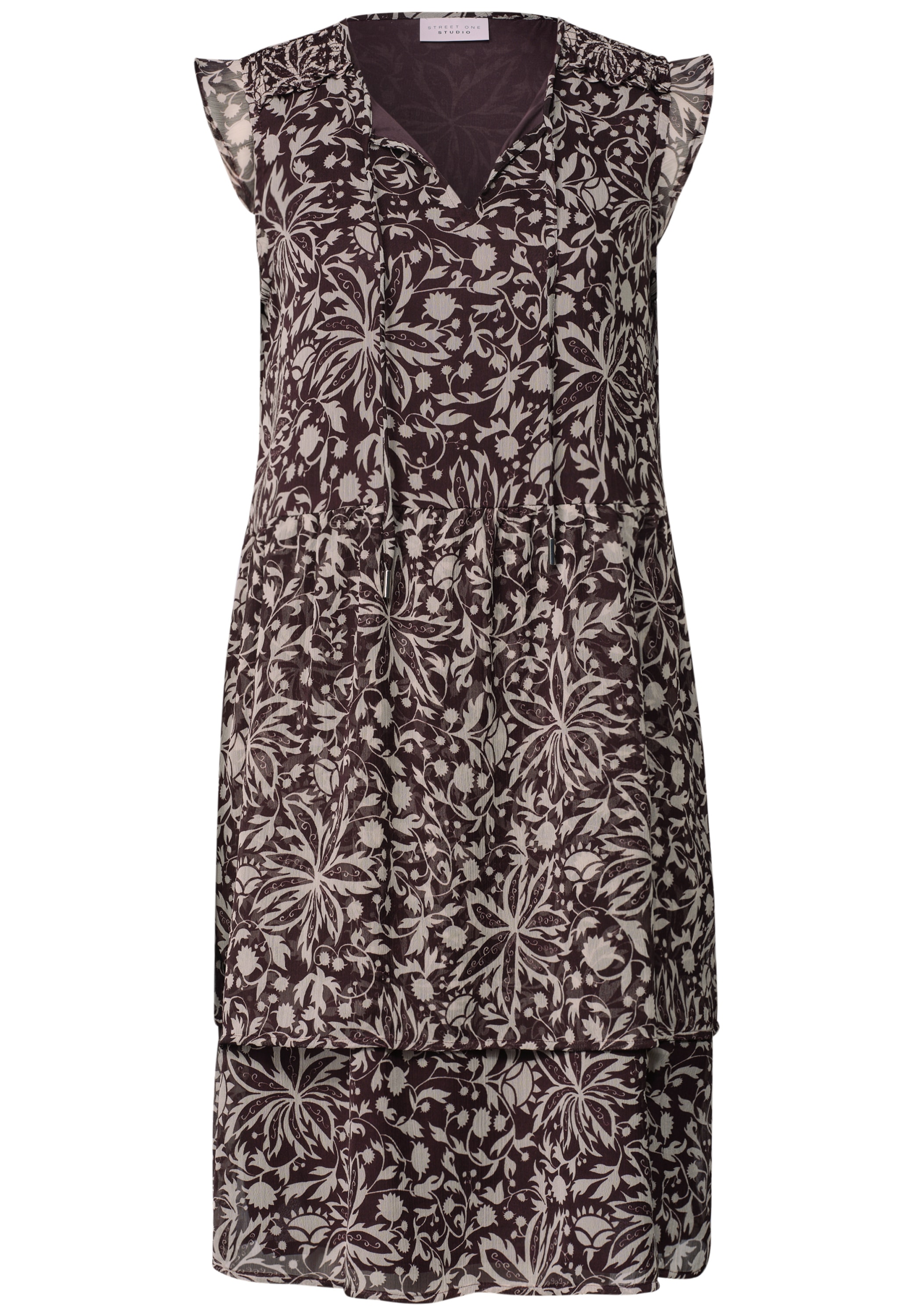 STREET ONE STUDIO Sommerkleid Ohne Taschen knielang