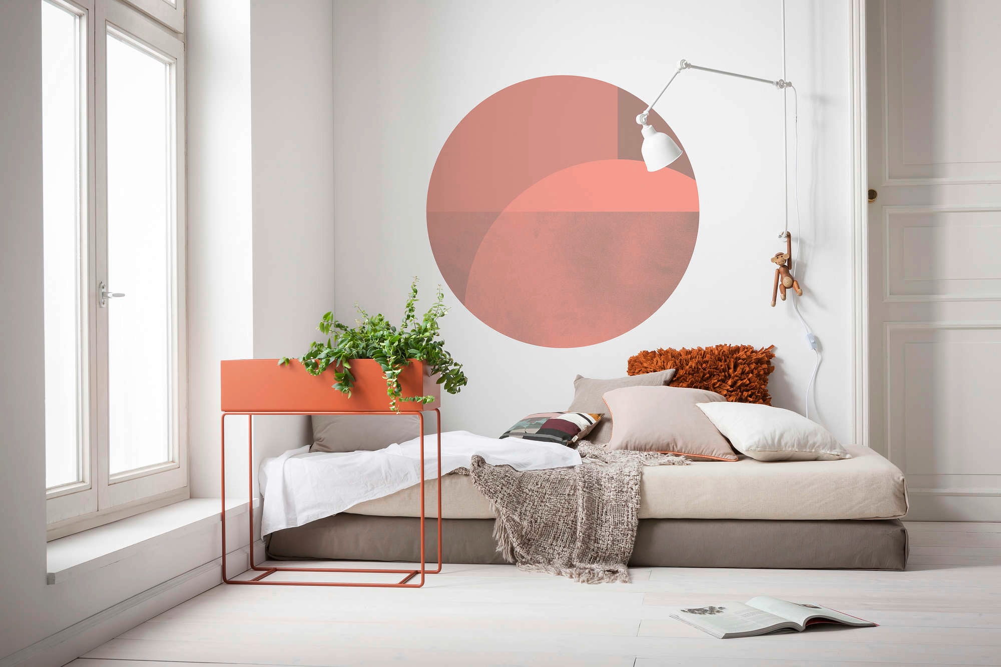 Komar Vliestapete »Vlies selbstklebend - Roselux - Größe 125 x 125 cm«, bedruckt, Wohnzimmer, Schlafzimmer