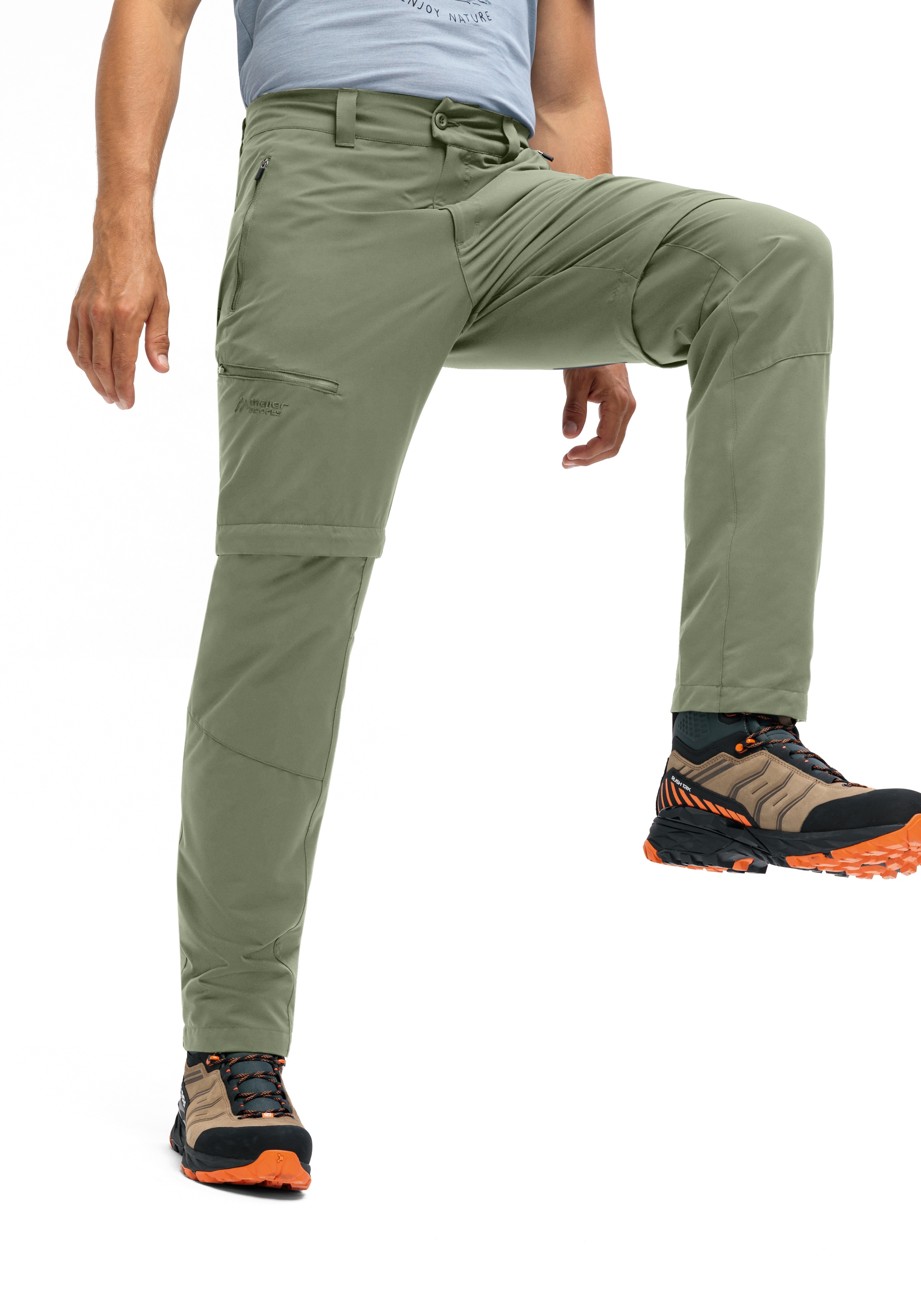 Maier Sports Outdoorhose »Tajo Zip Loop«, Herren Wanderhose, Zip-Off Funktionshose, 4 Taschen, Regular Fit