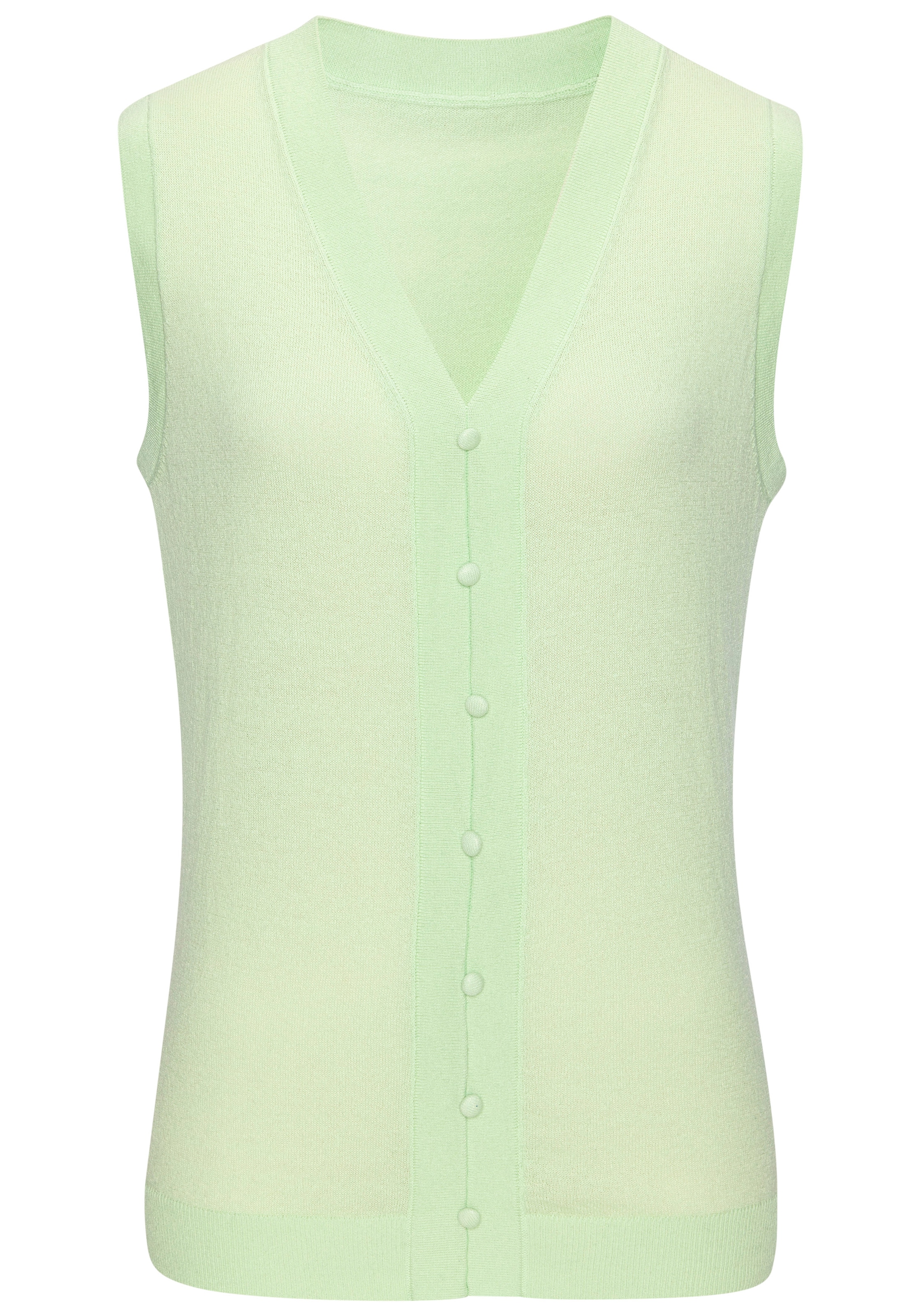 Vivance Stricktop »mit Zierknopfleiste«, aus weicher Strickqualität mit Baumwolle