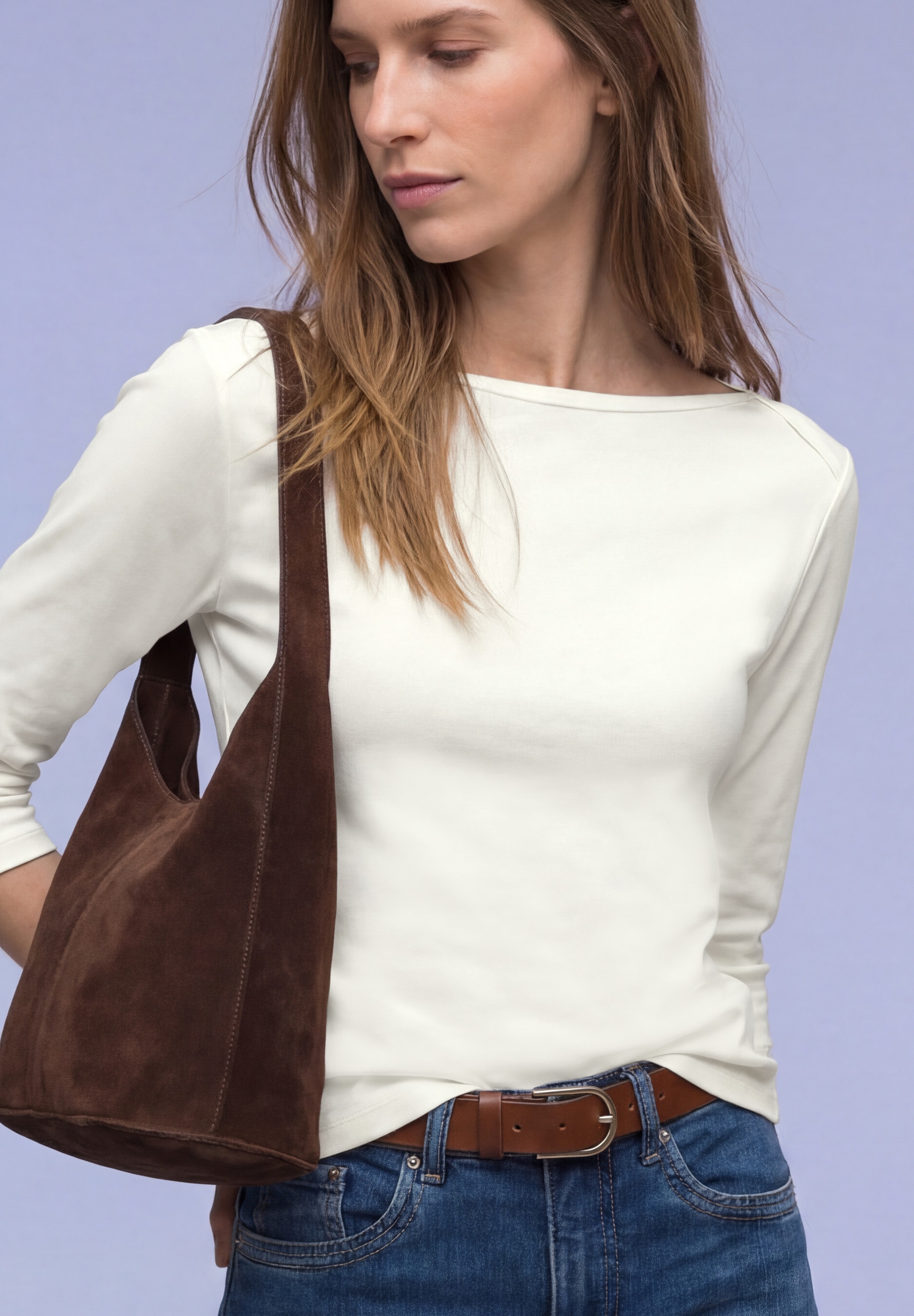 STREET ONE 3/4-Arm-Shirt in Rippstruktur günstig online kaufen