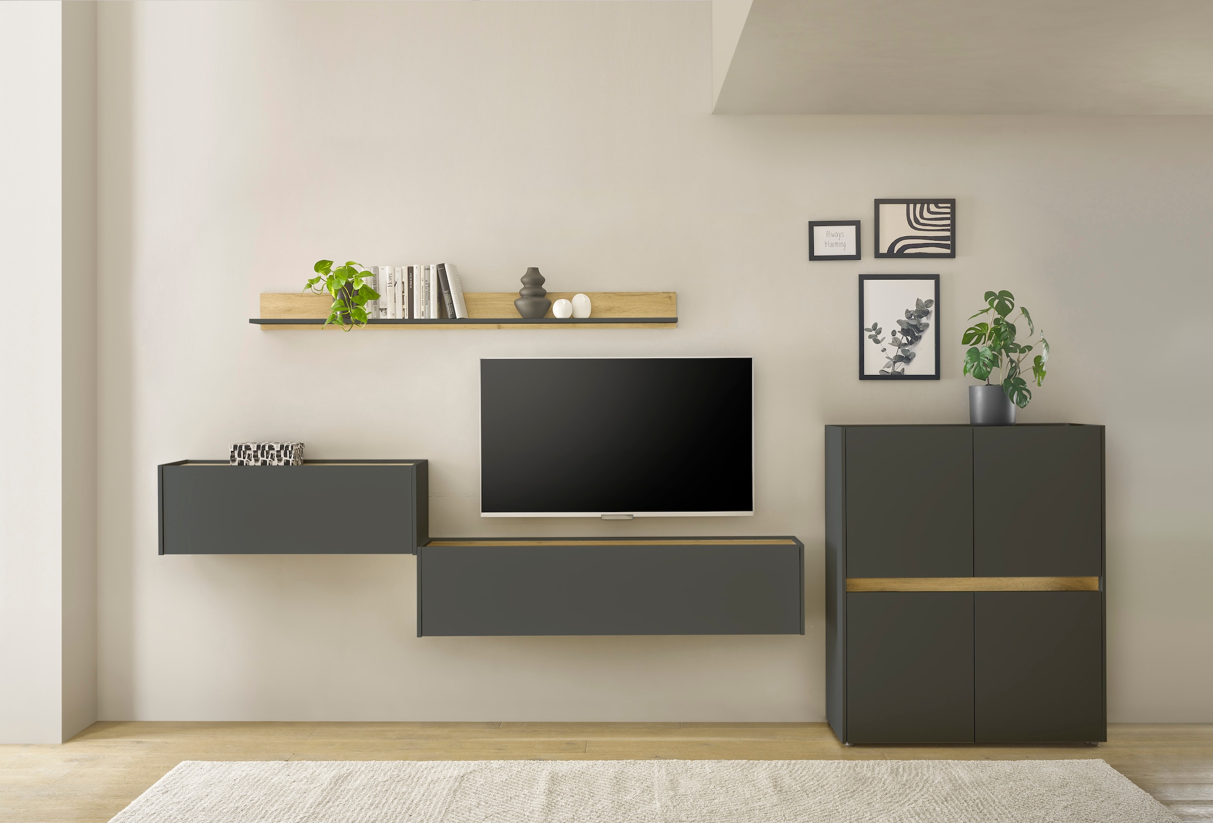 Home affaire Büromöbel-Set "CiTY/GiRON" Set, 4 Stk. tlg. Wandsekretär, Home günstig online kaufen