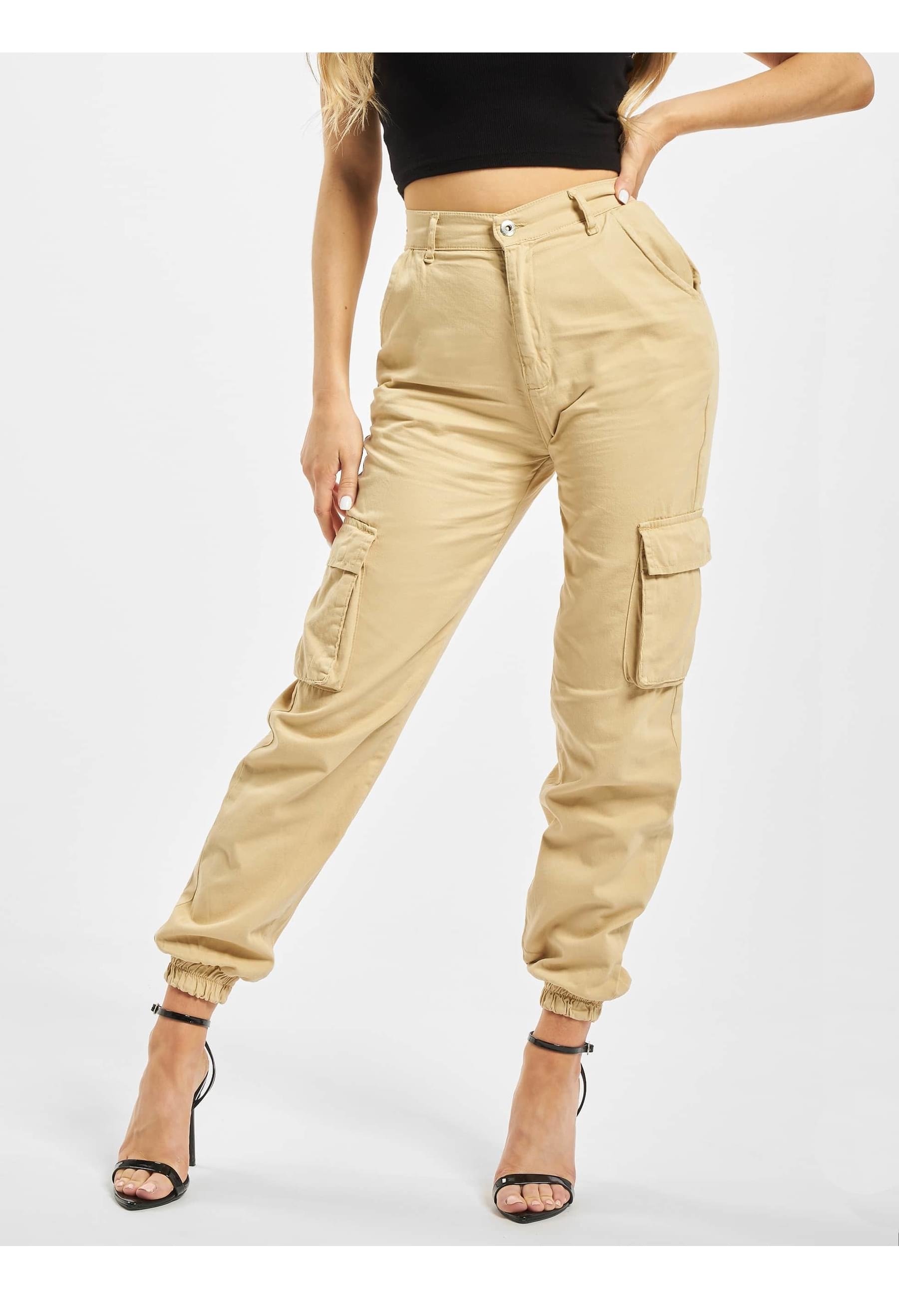 DEF Stoffhose »DEF Damen Aya Cargopants«, (1 tlg.)