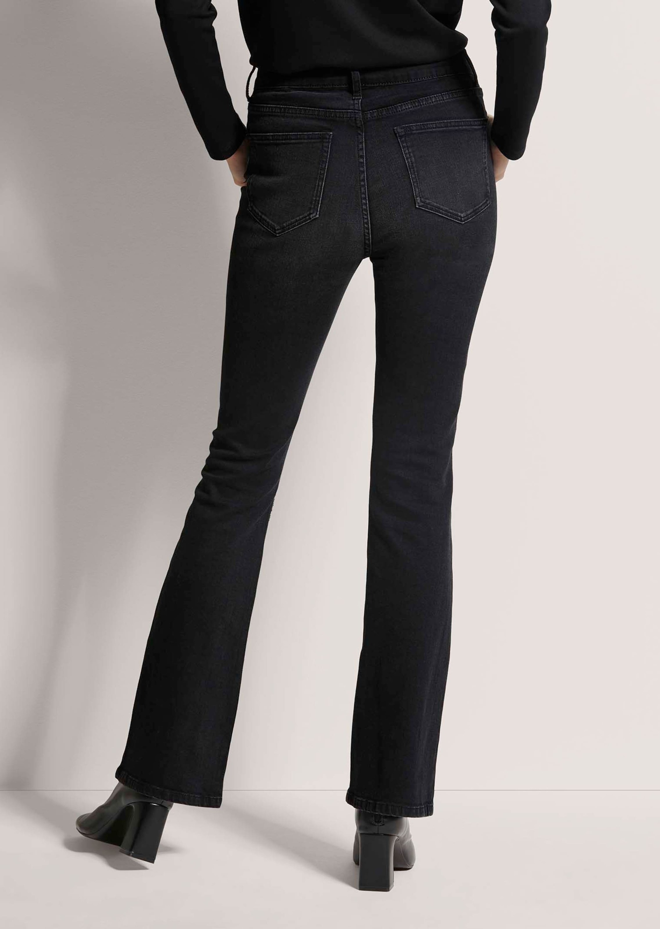 MADELEINE Regular-fit-Jeans "Jeans Bootcut-Jeans mit Strass-Deko" günstig online kaufen