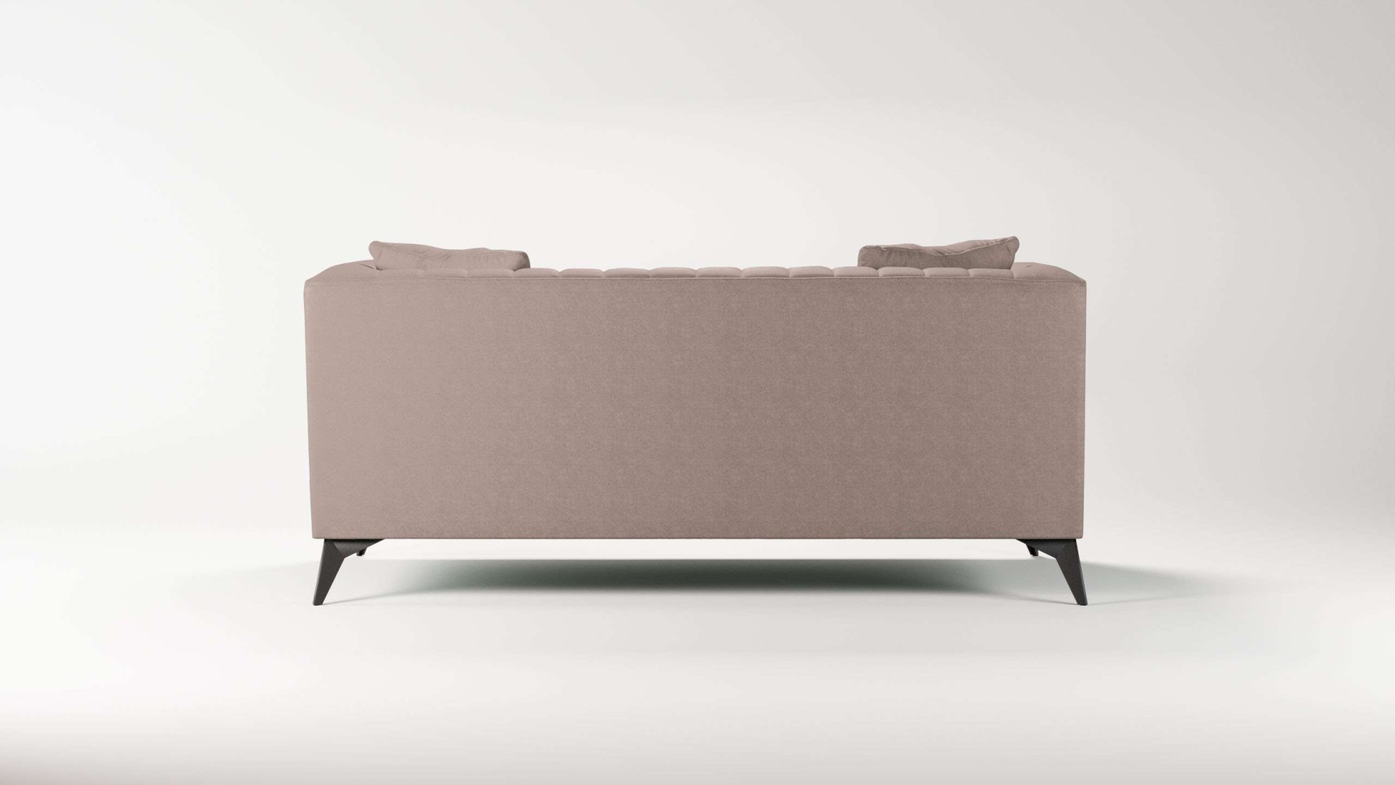 Places of Style 2-Sitzer »MATTHEW elegantes Designsofa, Maße B/T/H: 170/86/74 cm«, Steppung im Rücken, lose Sitzkissen, incl. Zierkissen