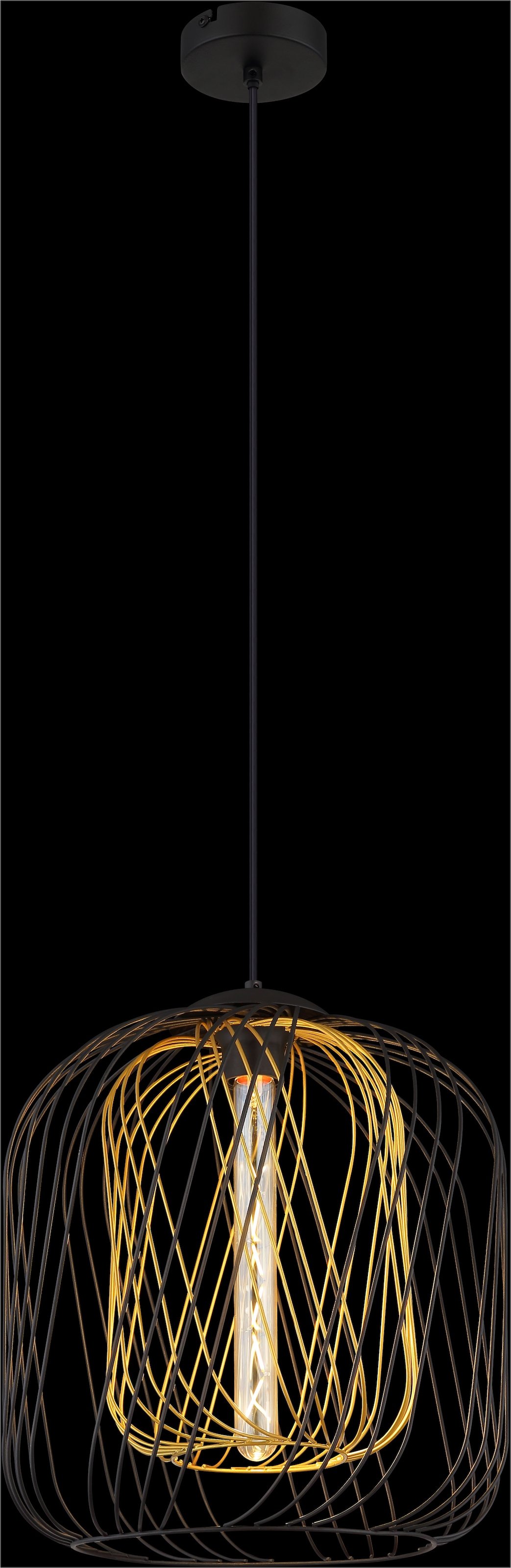 GLOBO LIGHTING Hängeleuchte »DICHTI«, Leuchtmittel E27 | ohne Leuchtmittel, Hängelampe/Pendelleuchte/Esszimmer/Wohnzimmer/Esstisch