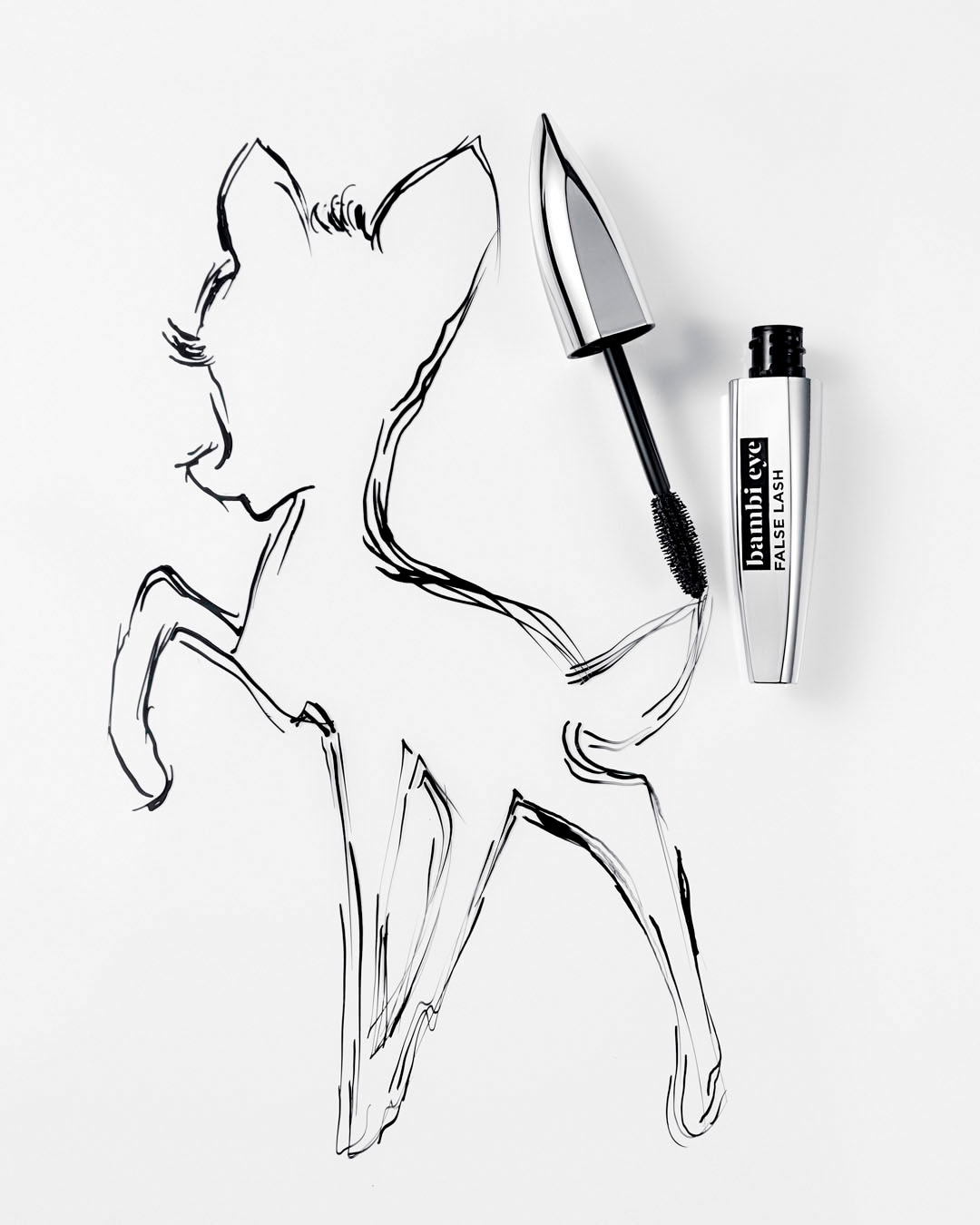 L'ORÉAL PARIS Mascara »False Lash Bambi Eye Doppelpack«, mit Spezialbürste