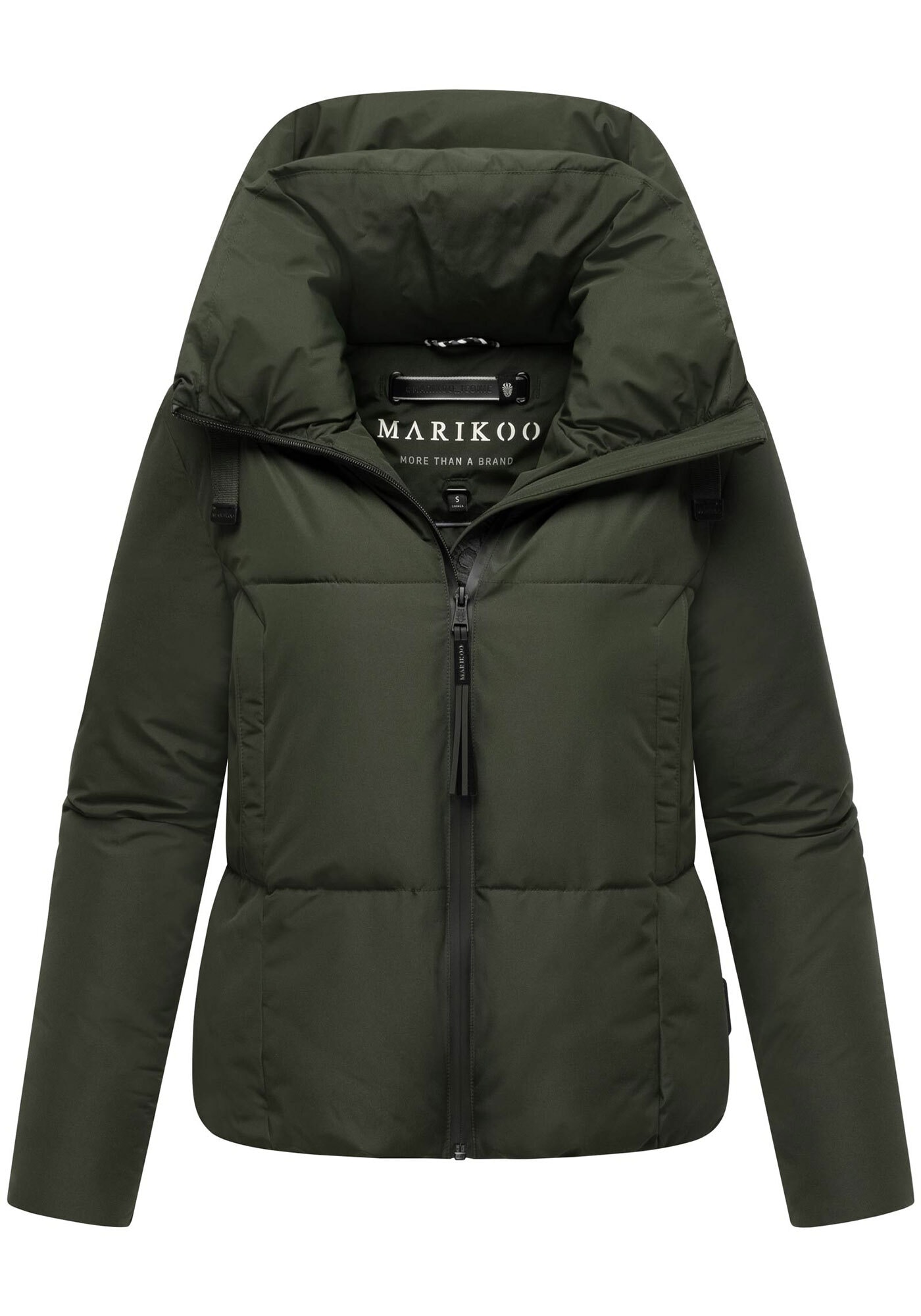 Marikoo Winterjacke »Ninikaa«, kurze Winter Jacke mit extra hohem Windschutzkragen